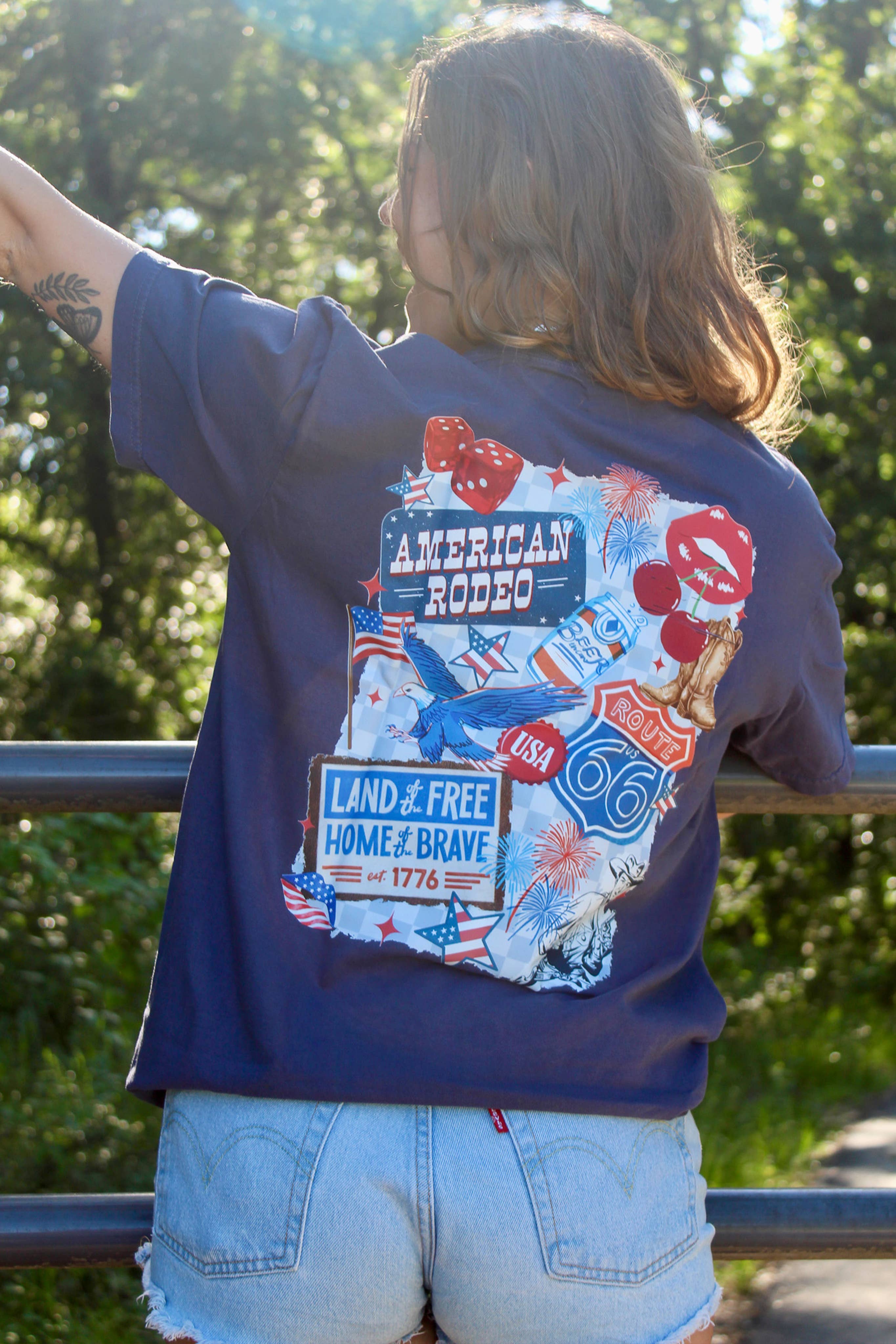 American Rodeo Graphic Tee Hoodie, Sweatshirt | PodTeesHub.com