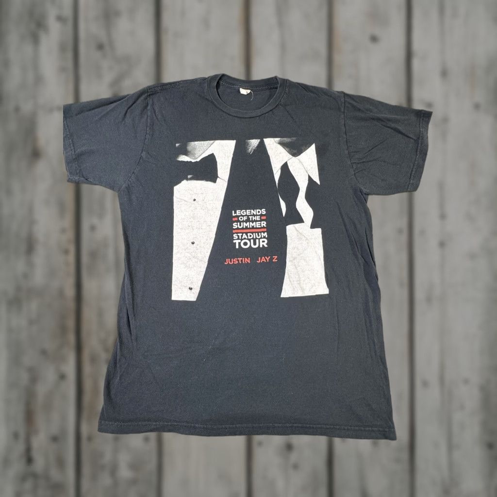 Vintage Legends Summer Stadium Tour Shirt Mens Large Black Justin Jay Z Concert 2013 Vtg Hoodie, Sweatshirt | PodTeesHub.com