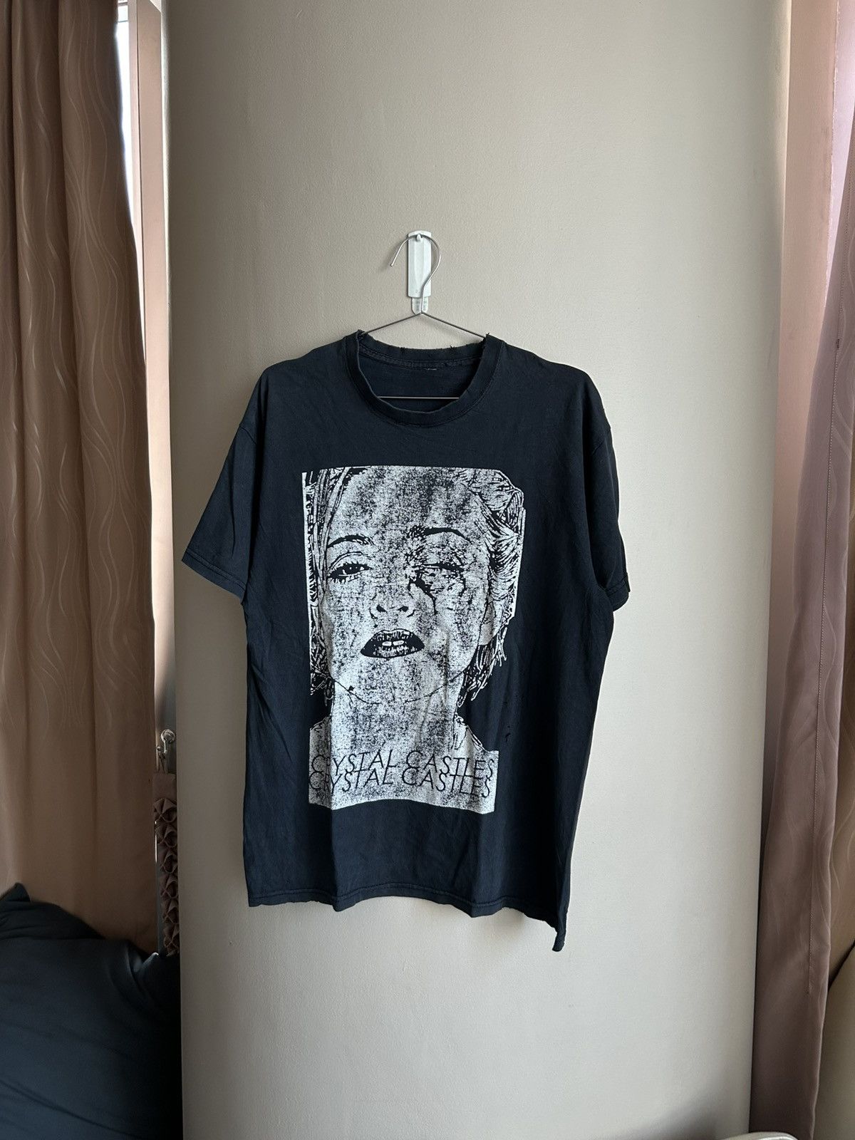 Band Tees Vintage Crystal Castles Band T Shirt Thrashed Distressed Hoodie, Sweatshirt | PodTeesHub.com