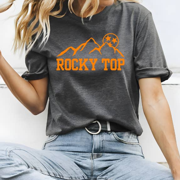 Rockytop Tennessee Tshirt, Dark Heather Gray Hoodie, Sweatshirt | PodTeesHub.com