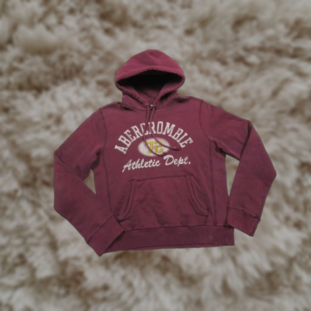 Fitch Vintage Abercrombie Fitch Hoodie Mens M Sweatshirt Y2k Athletic Department Distres T-Shirts | PodTeesHub.com