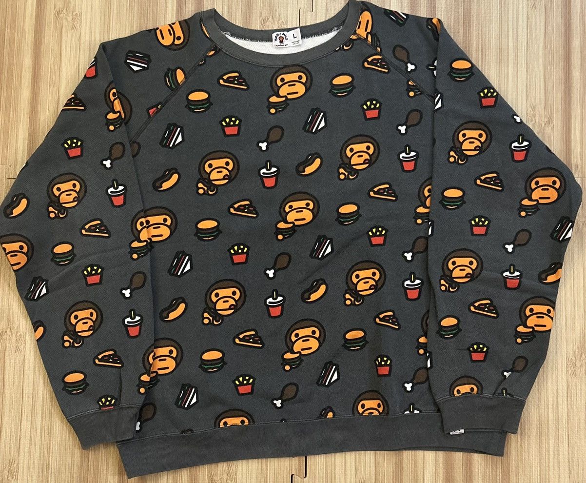 Bape 2005 Baby Milo Junk Food Sweatshirt L T-Shirts, Hoodie | PodTeesHub.com