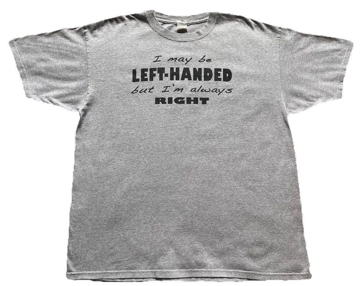 Vintage 2000s Humor T Shirt Size 2xl Y2k Left Hand Parody Hoodie, Sweatshirt | PodTeesHub.com