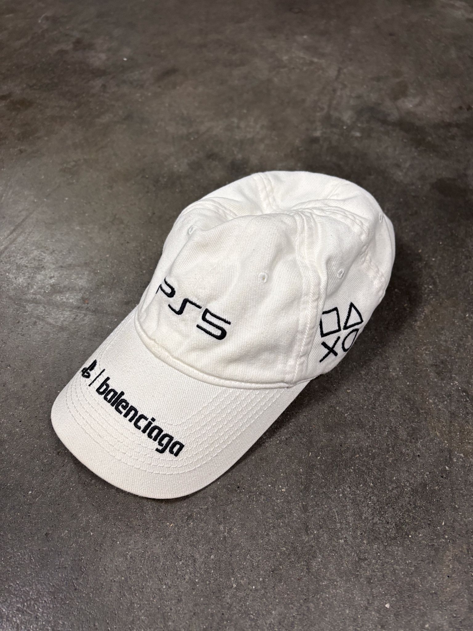 Playstation Balenciaga X Ps5 White Cap T-Shirts, Hoodie, Sweatshirt | PodTeesHub.com