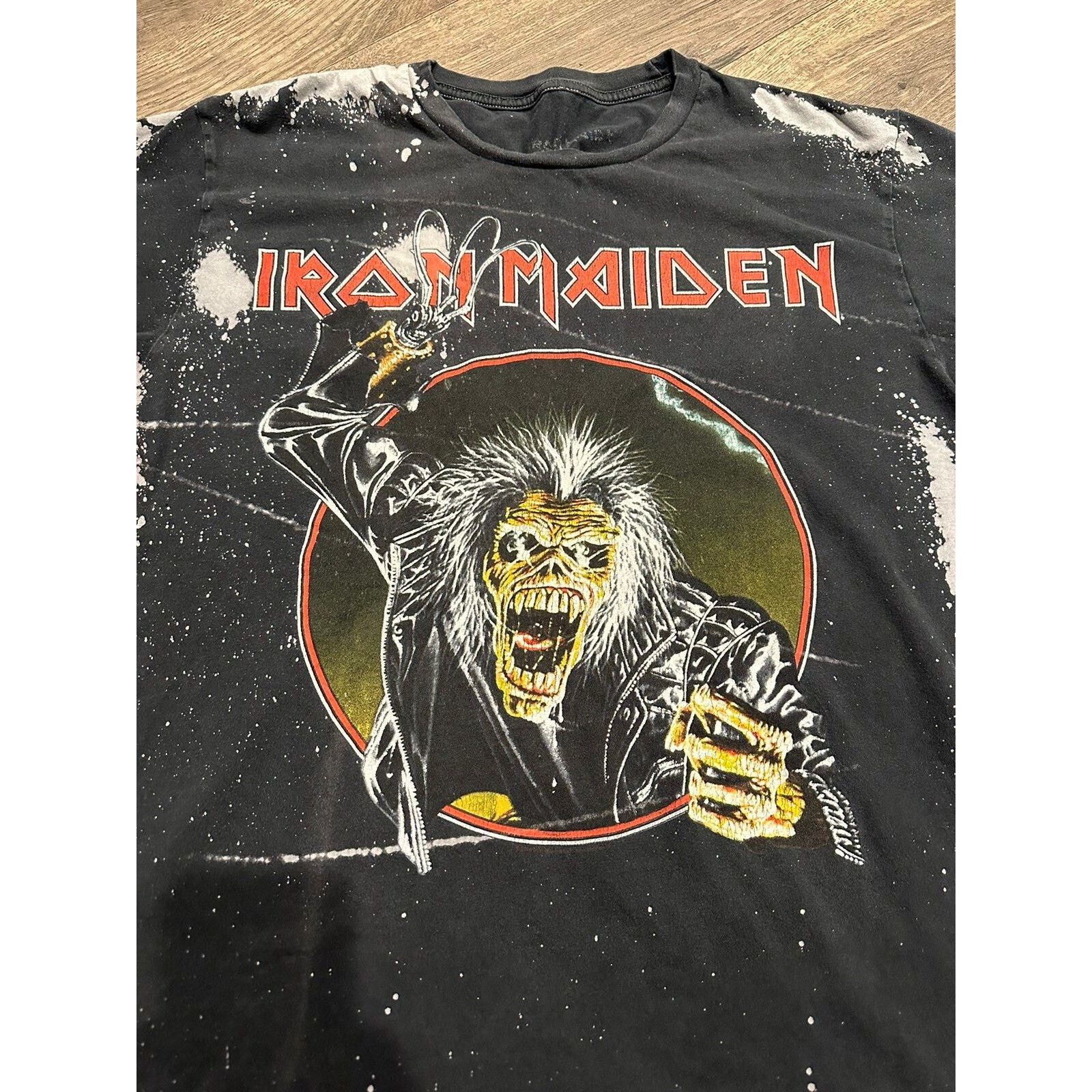 Maiden Iron Maiden T Shirt Black Large Hoodie, Sweatshirt | PodTeesHub.com