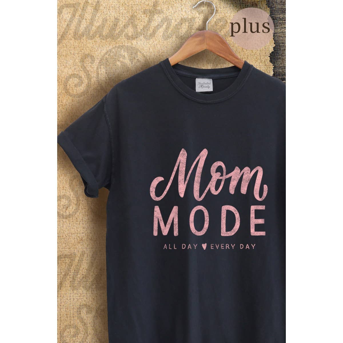 Mom Mode Vintage Graphic  Tee Plus Hoodie, Sweatshirt | PodTeesHub.com