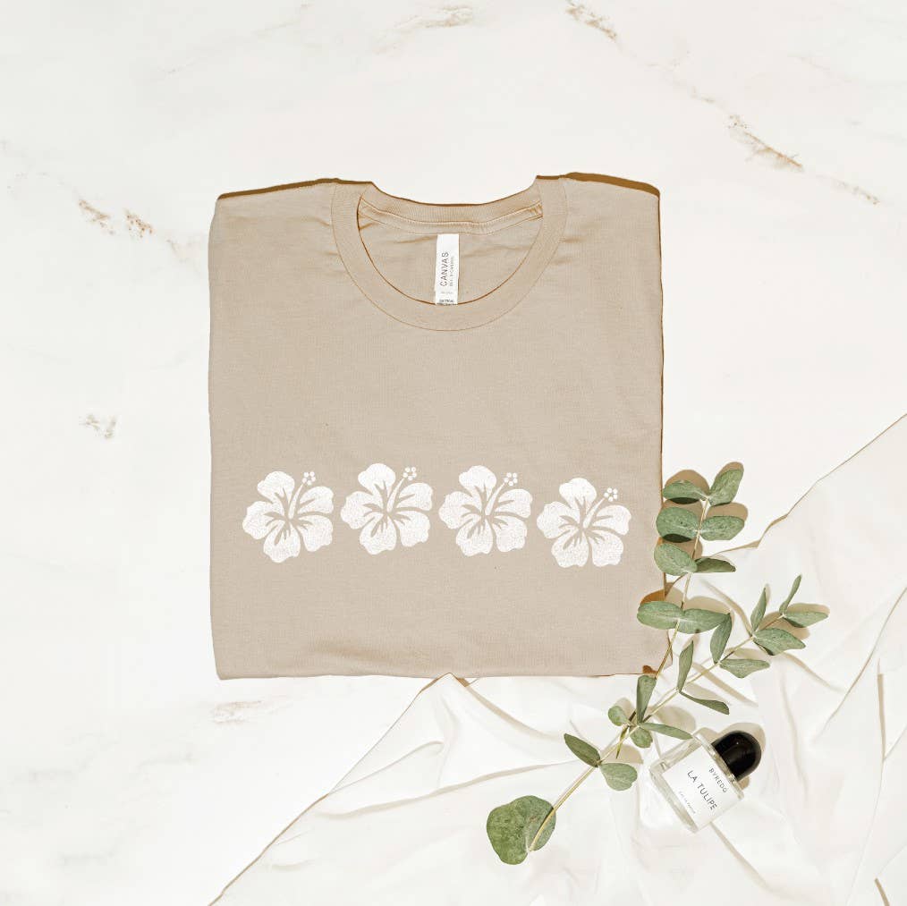 Hawaiian Flowers Graphic T-Shirt Hoodie, Sweatshirt | PodTeesHub.com