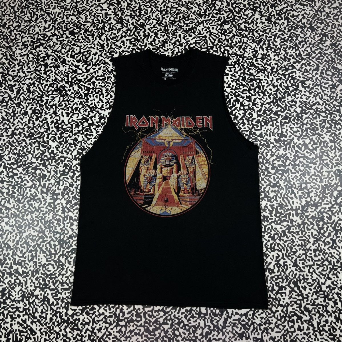 Iron Maiden Vintage Y2k Iron Maiden Band Rock Tour Egypt Sleeveless T-Shirts, Hoodie, Sweatshirt | PodTeesHub.com