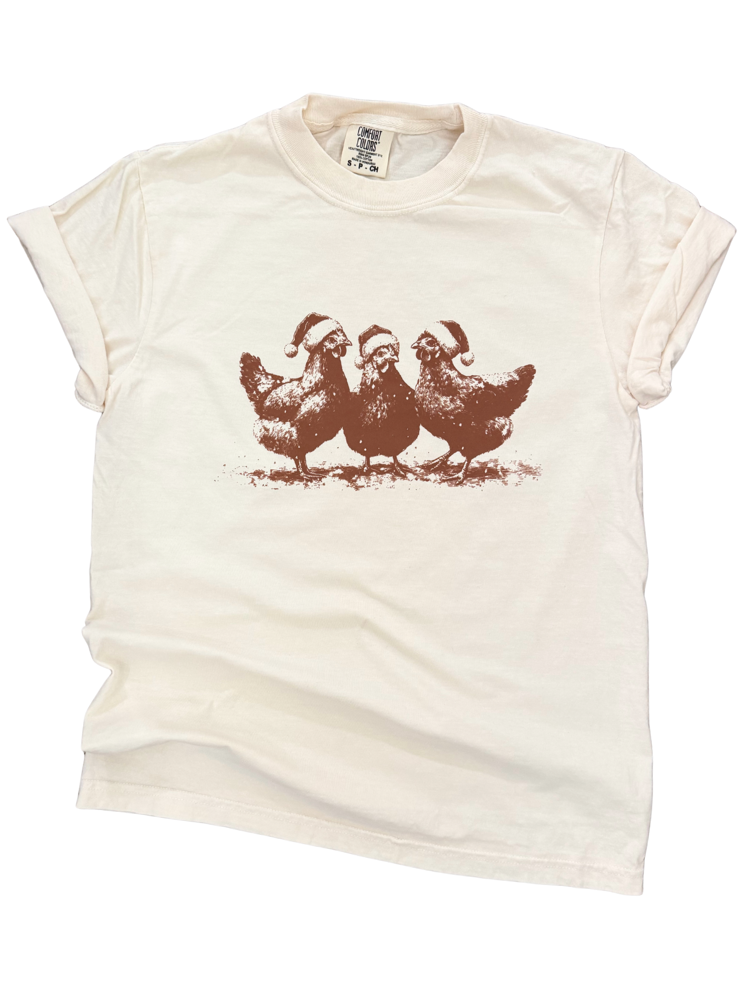 Festive Flock – Christmas Chicken Trio Tee Hoodie, Sweatshirt | PodTeesHub.com