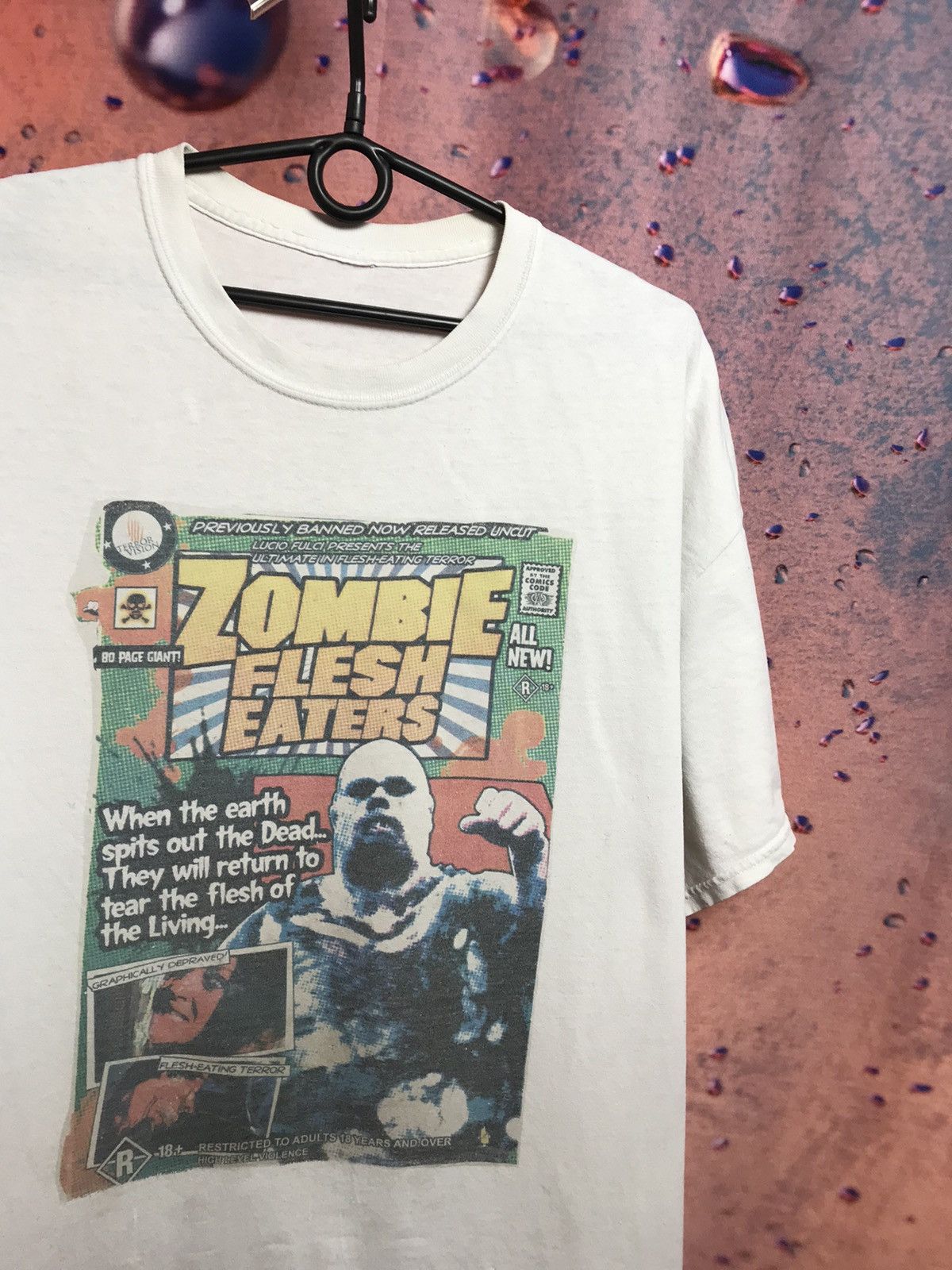 Vintage Zombie Flesh Eaters Movie Tee Hoodie, Sweatshirt | PodTeesHub.com