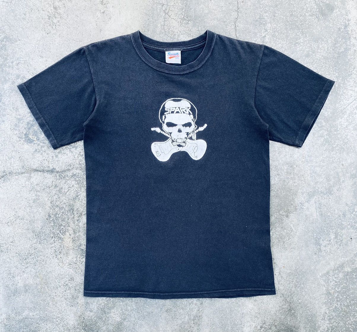 Vintage Spark Usa Skull Distressed Tees Hoodie, Sweatshirt | PodTeesHub.com