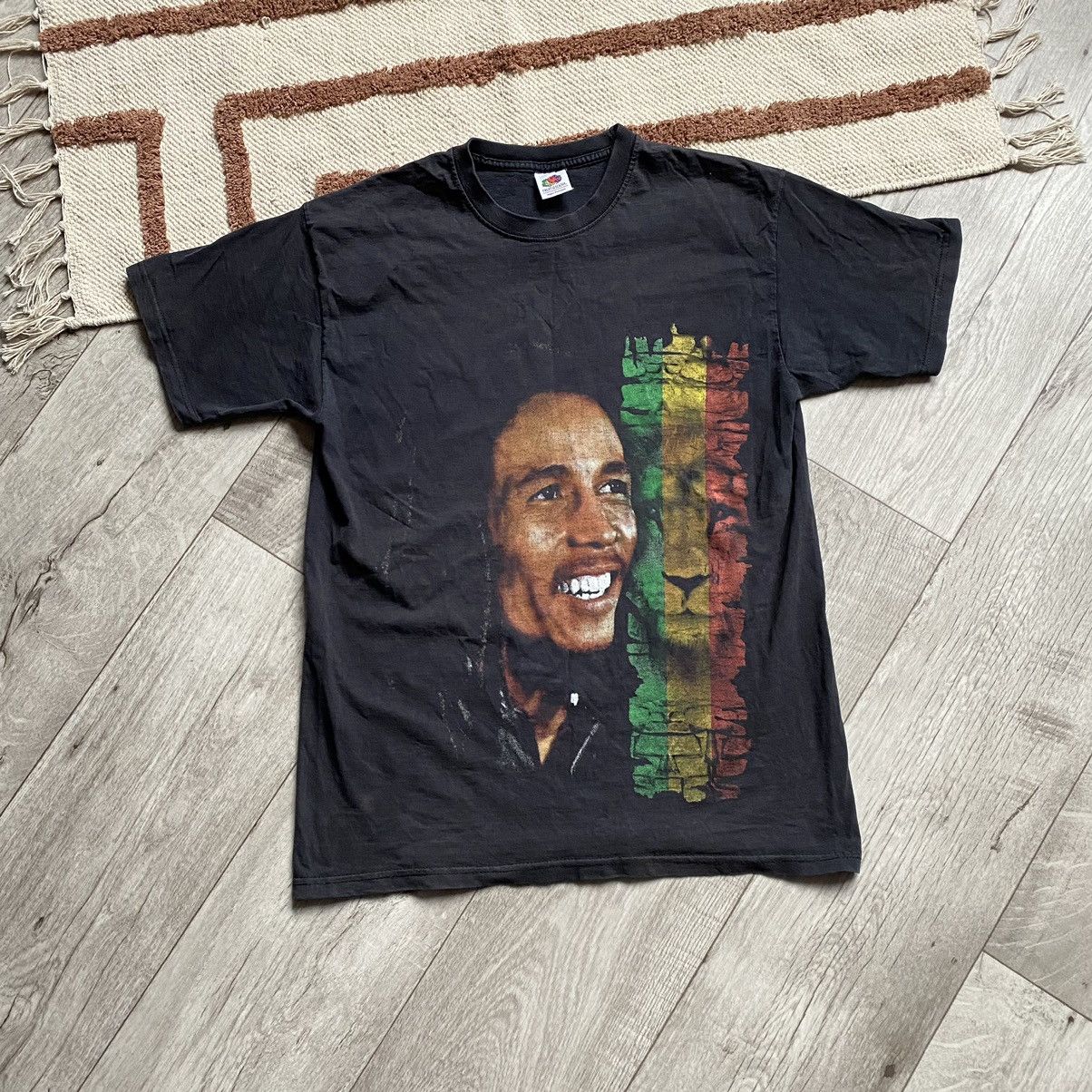 Band Tees Vintage Bob Marley Lion Jamica Faded T Shirt Hoodie, Sweatshirt | PodTeesHub.com