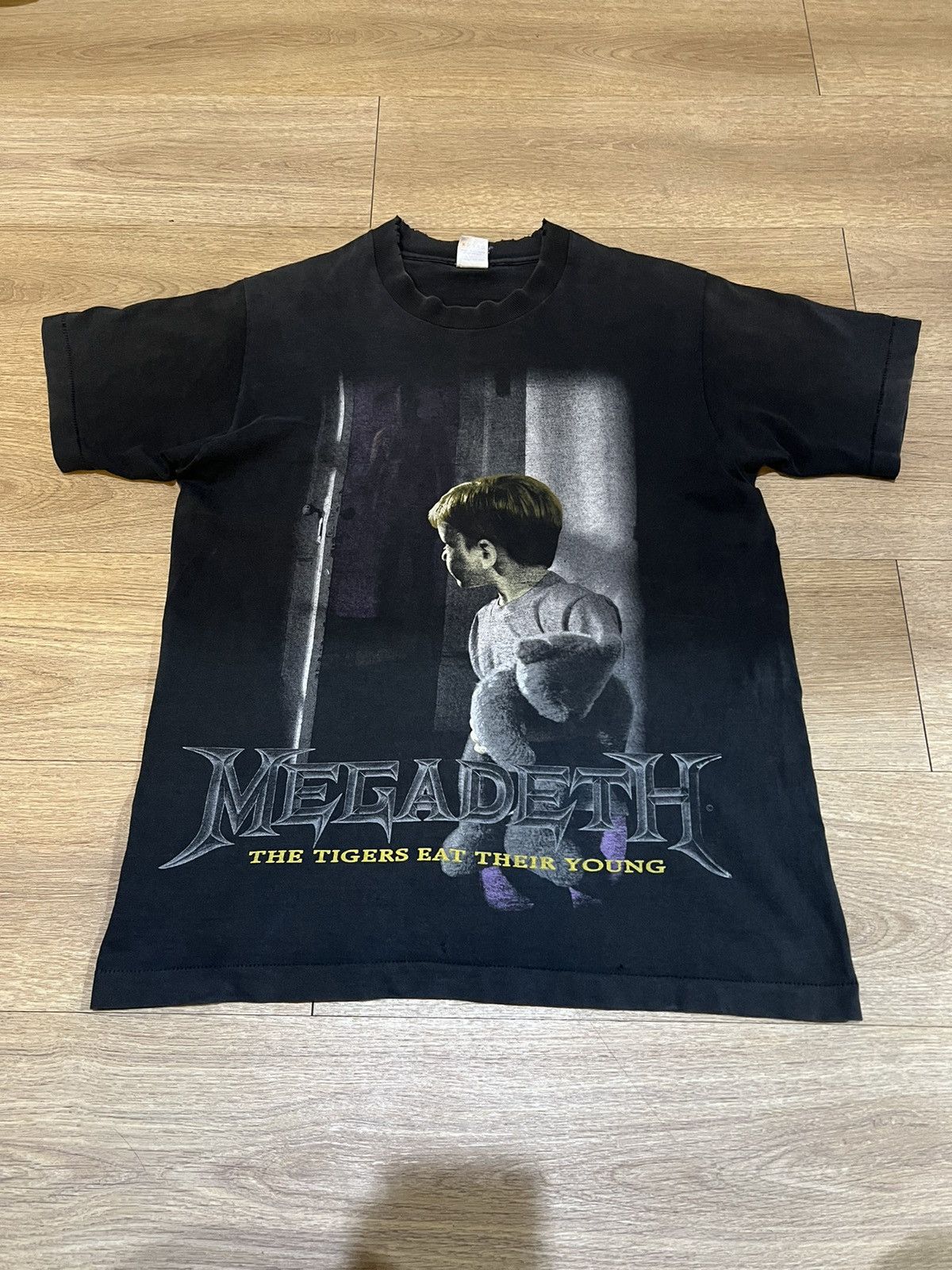 Band Tees Vintage Megadeth The Tigers Eat Their Young 1994 Tee Hoodie, Sweatshirt | PodTeesHub.com