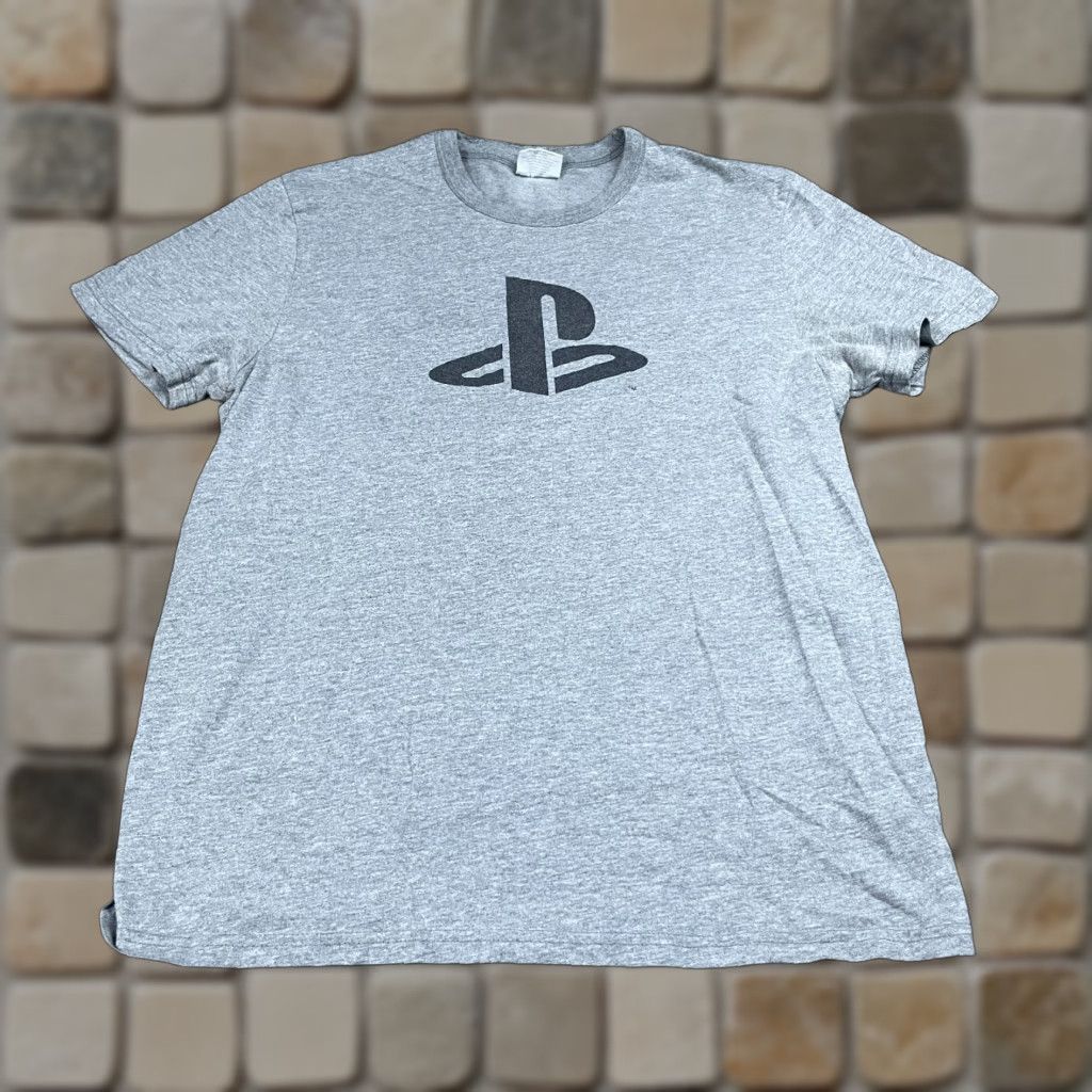 Vintage Playstation T Shirt Men S L Large Black Gaming Logo Graphic 90s Mens Hoodie, Sweatshirt | PodTeesHub.com