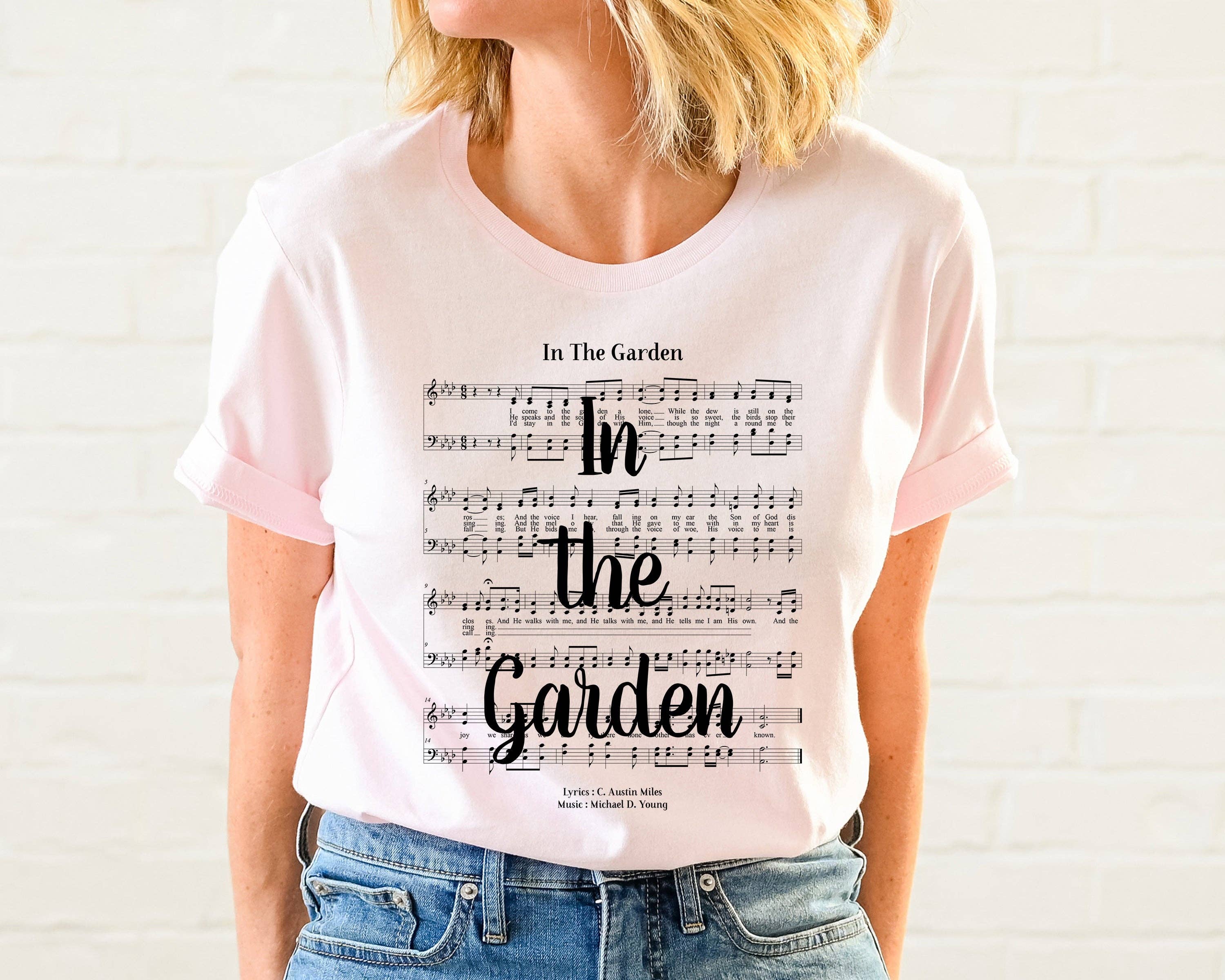 In the Garden Hymn T-Shirt - Black Ink Hoodie, Sweatshirt | PodTeesHub.com