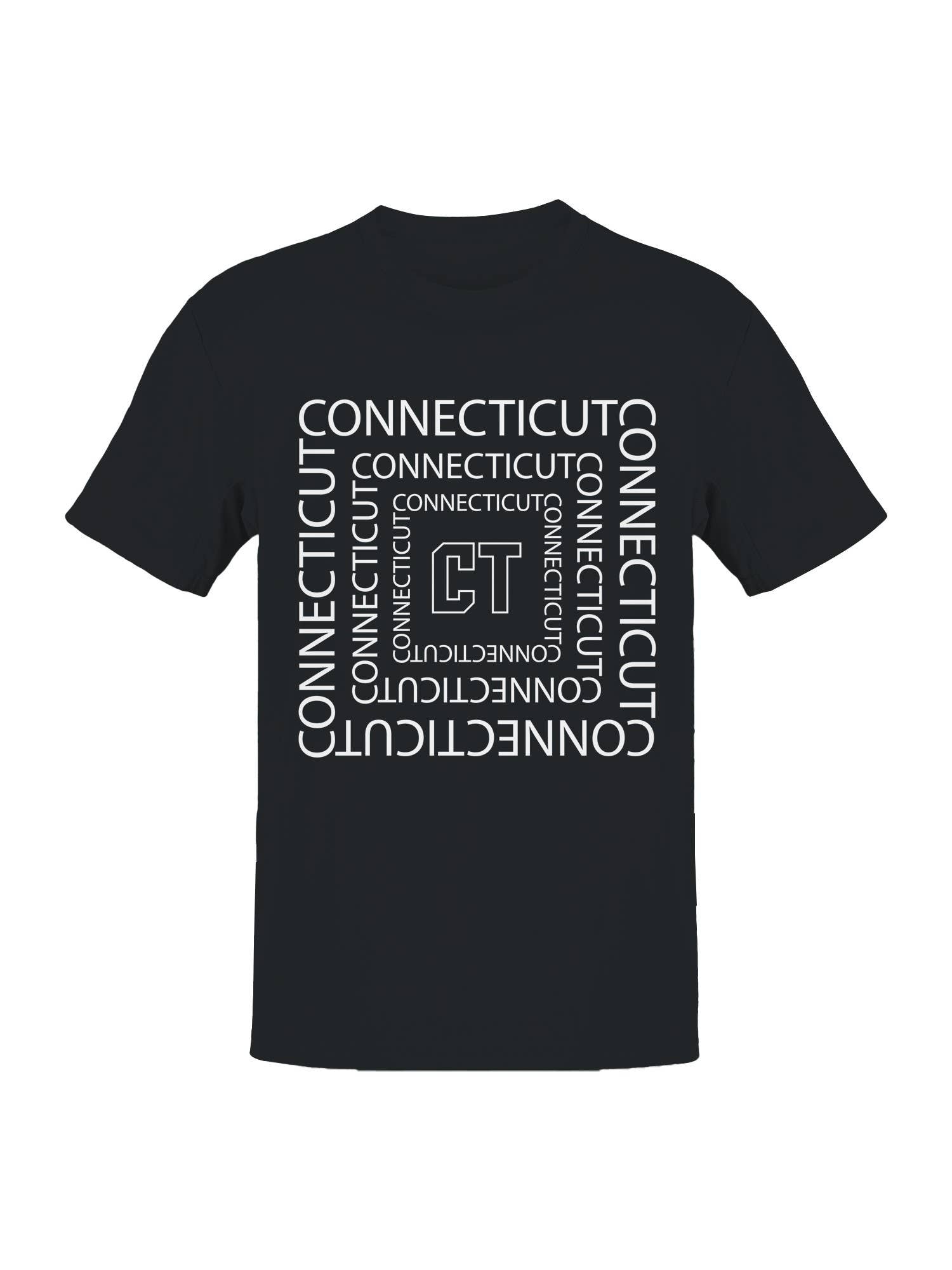 Connecticut Ct Spiral Design Men's T-Shirt Hoodie, Sweatshirt | PodTeesHub.com