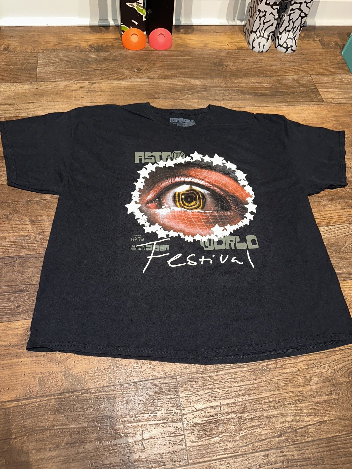 Scott Travis Scott Cactus Jack Starry Eyed Tee Xxl Hoodie, Sweatshirt | PodTeesHub.com