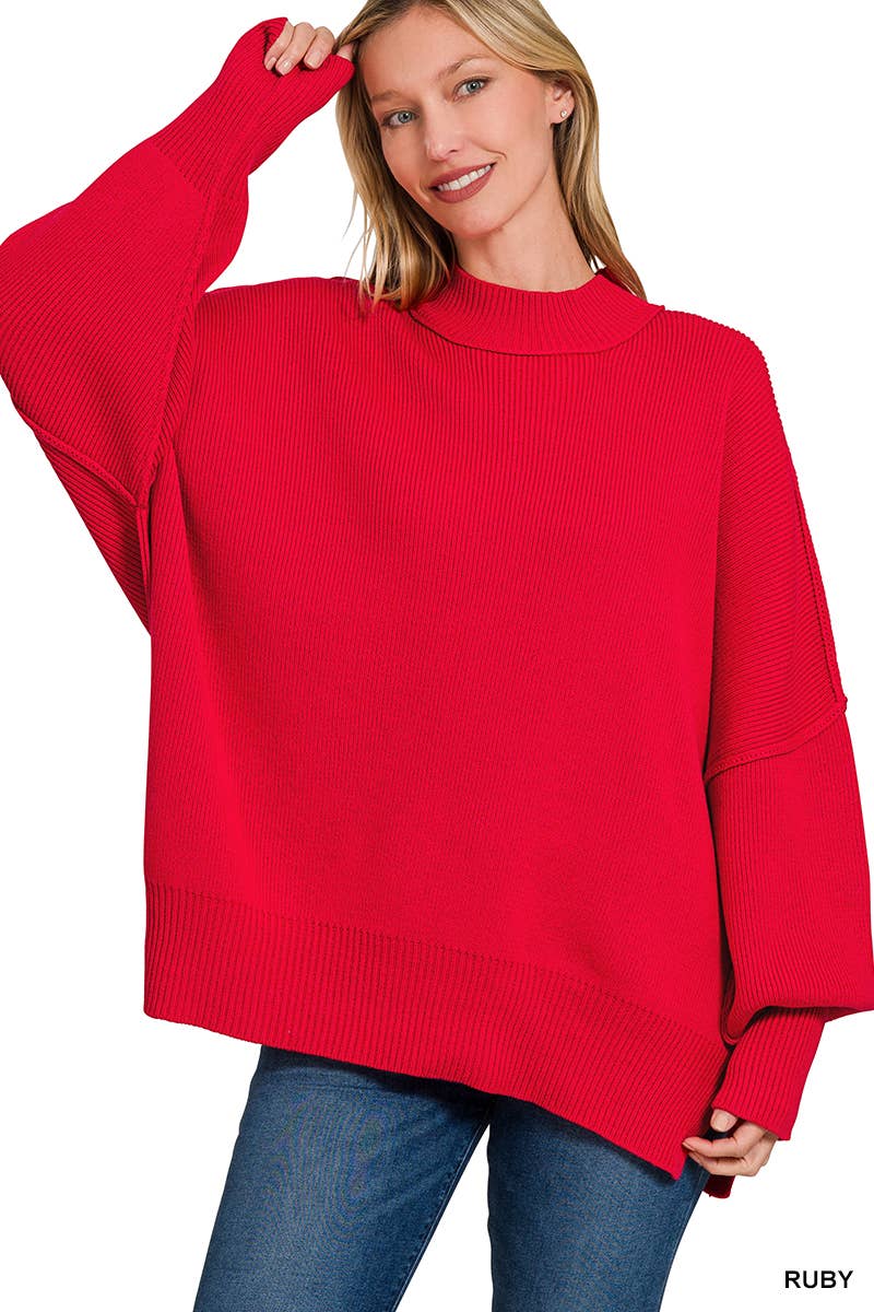 ..1016 Side Slit Oversized Sweater SI-25416 T-Shirts, Hoodie, Sweatshirt | PodTeesHub.com