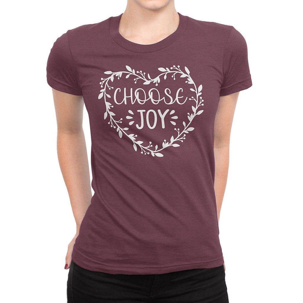Choose Joy Graphic Tee Shirt - Junior Cut Hoodie, Sweatshirt | PodTeesHub.com