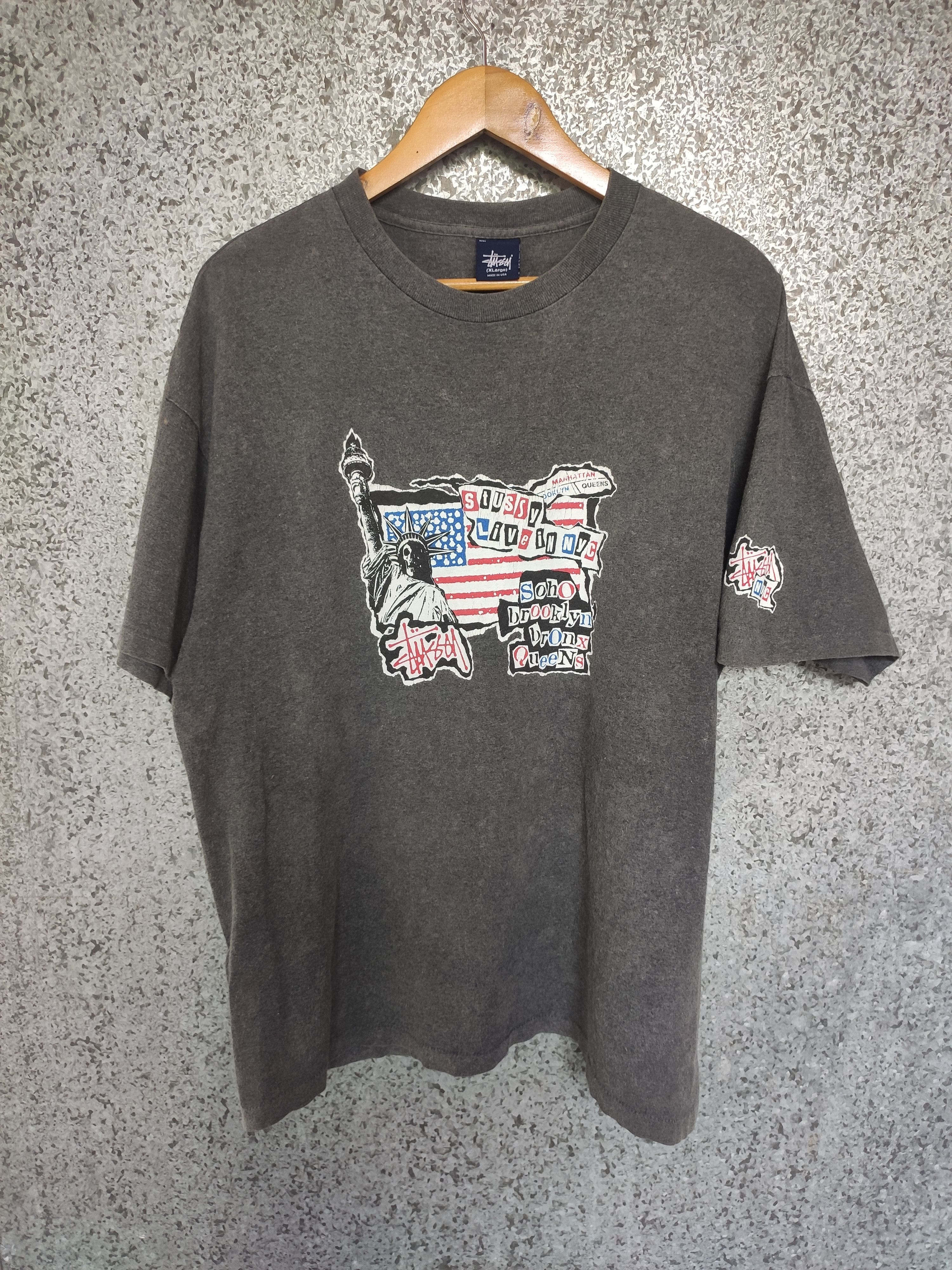 Vintage 90s Vintage Stussy T Shirt Americano Made In Usa Hoodie, Sweatshirt | PodTeesHub.com