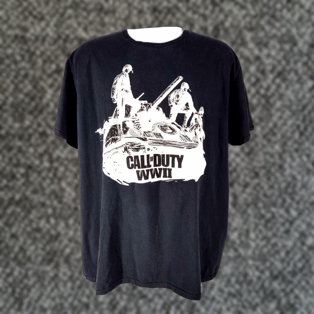 X Large Call Of Duty Wwii T Shirt Men S 3xl Black Graphic Tee Loot Crate Gaming Exclusive Hoodie, Sweatshirt | PodTeesHub.com