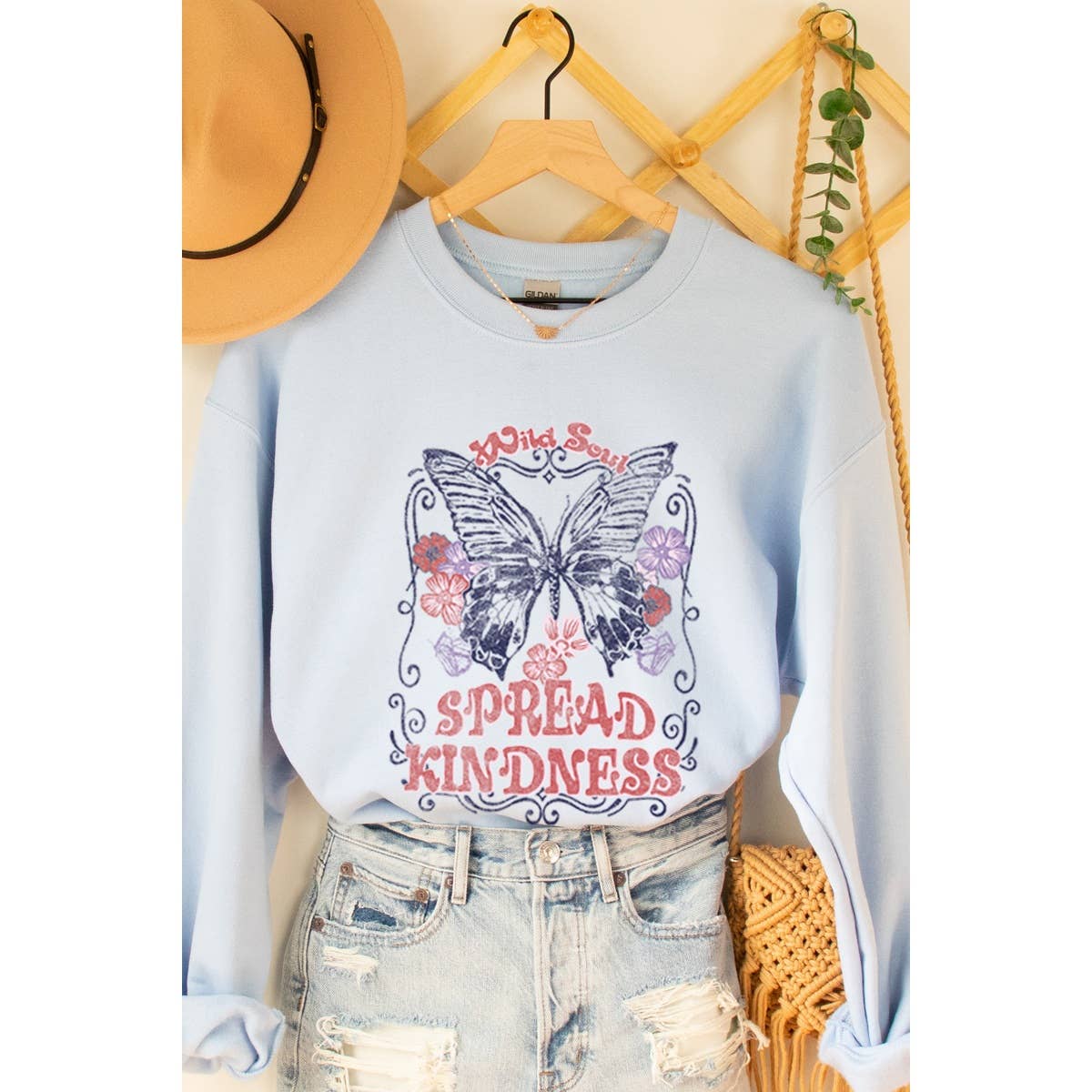 Spread Kindness Graphic Oversized Tee Hoodie, Sweatshirt | PodTeesHub.com