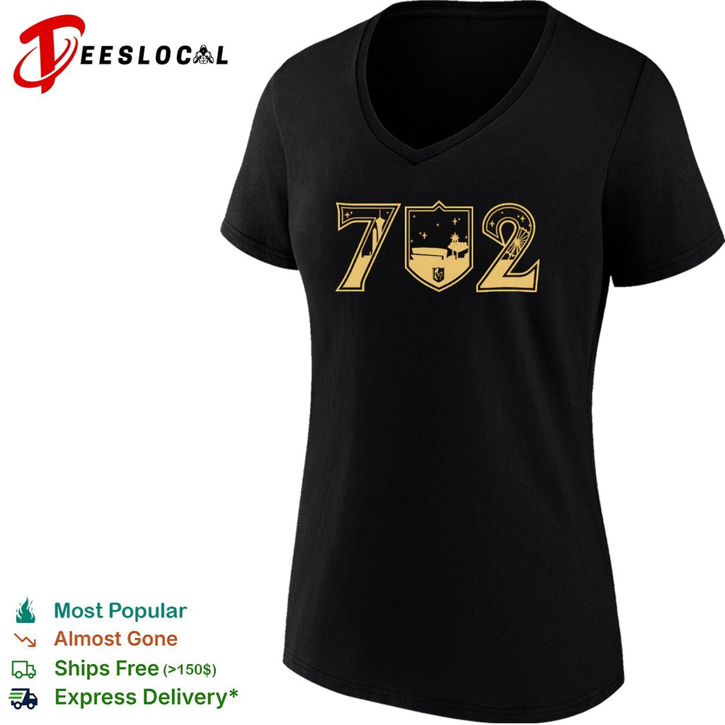 702 Las Vegas Golden Knights NHL Vegas Skyline Logo shirt