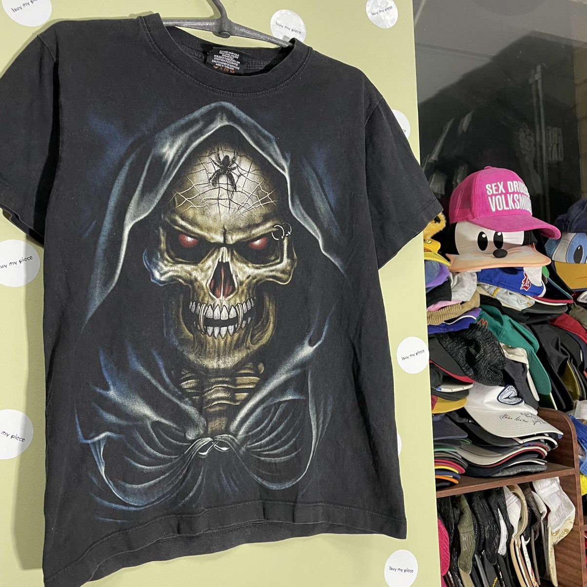Band Tees Vintage 666 Y2k Skulls Dead Face Horror Tee Rock Streetwear Hoodie, Sweatshirt | PodTeesHub.com