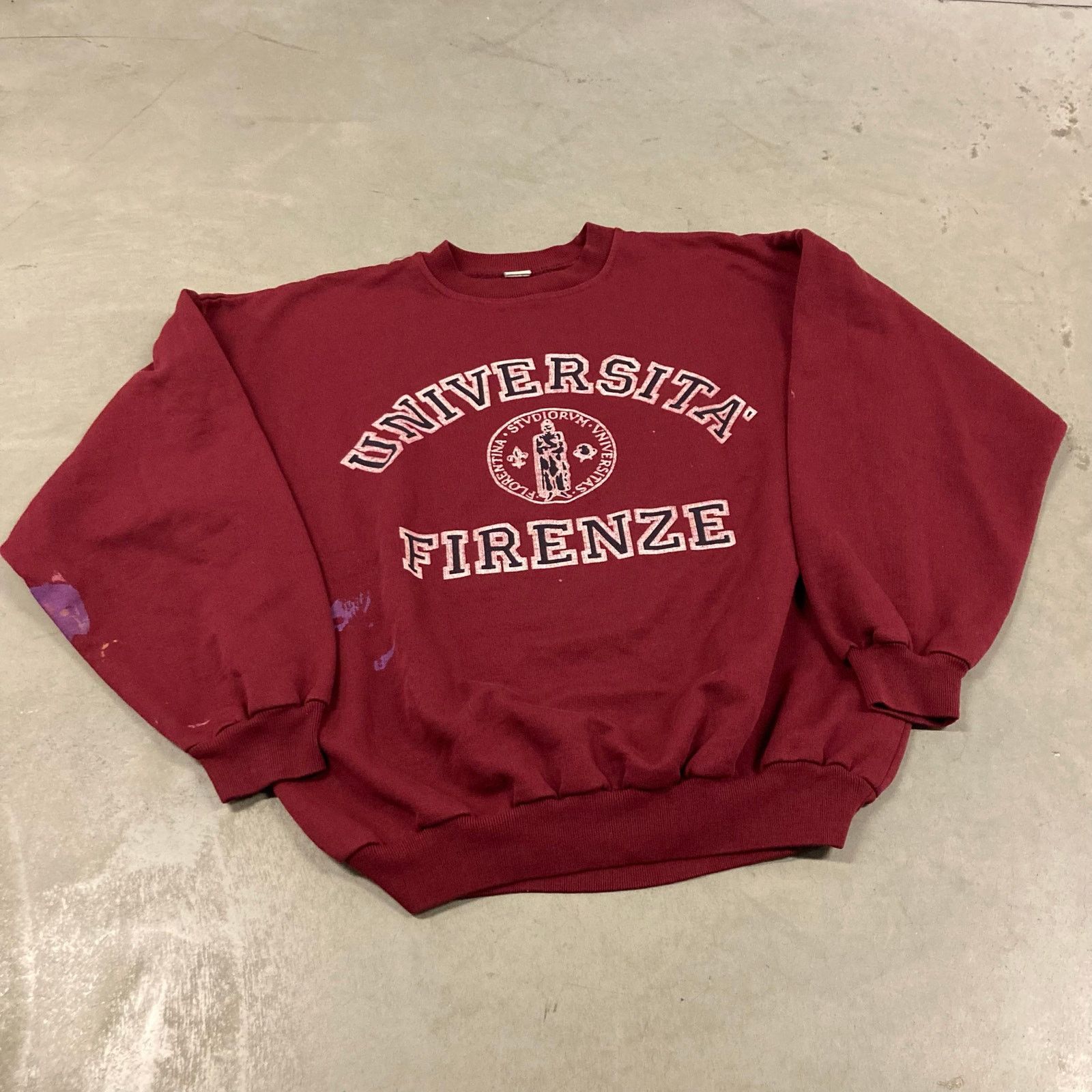 Vintage Thrashed Universita Firenze Sweatshirt T-Shirts, Hoodie | PodTeesHub.com