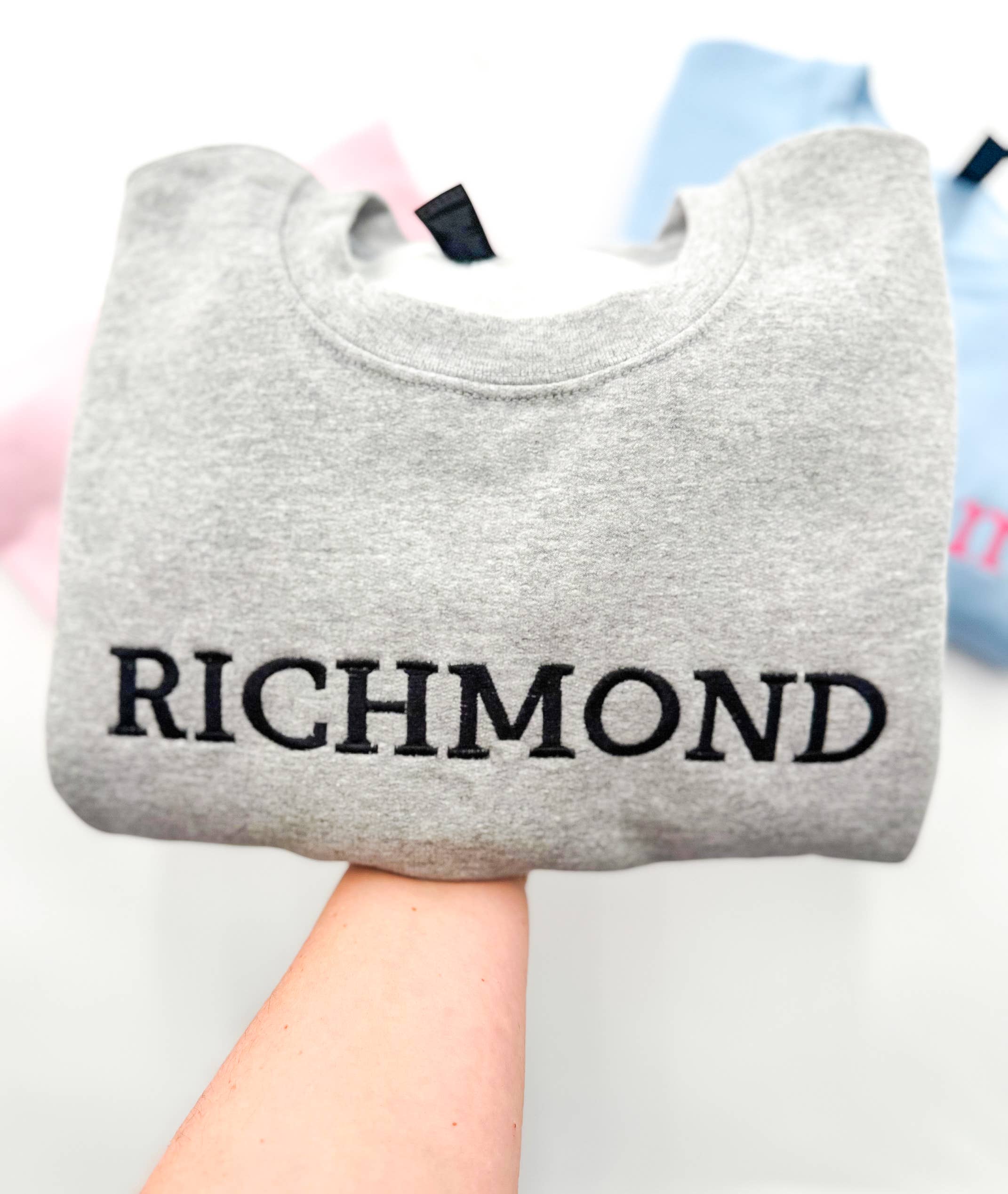 Custom Embroidered Sweatshirt, Custom Merchandise T-Shirts, Hoodie | PodTeesHub.com