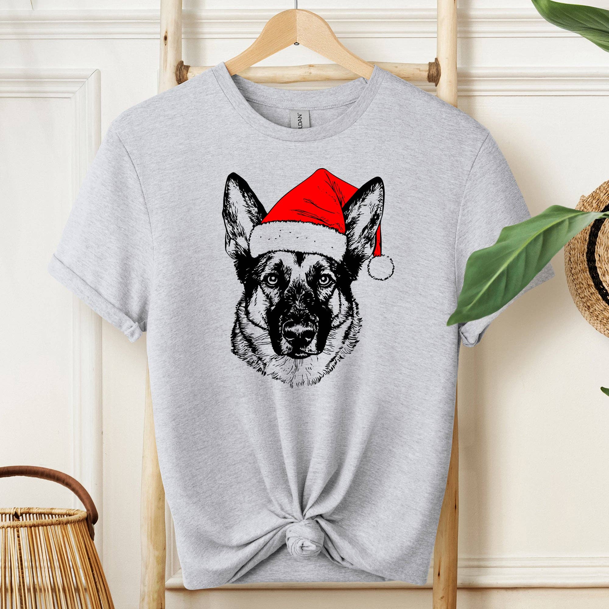 Norwegian Elkhound, Santa Christmas Dog Lover, Pet T-Shirt Hoodie, Sweatshirt | PodTeesHub.com