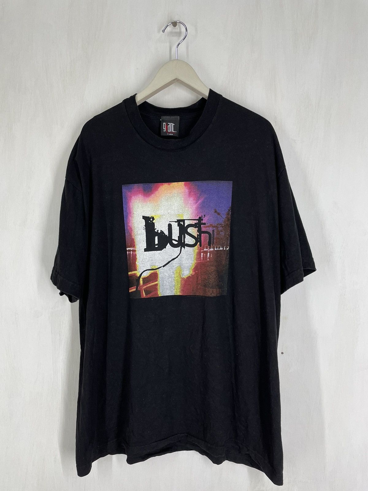 Band Tees Vintage 90s Bush Rock Band Suitcase Promo T Shirt Hoodie, Sweatshirt | PodTeesHub.com