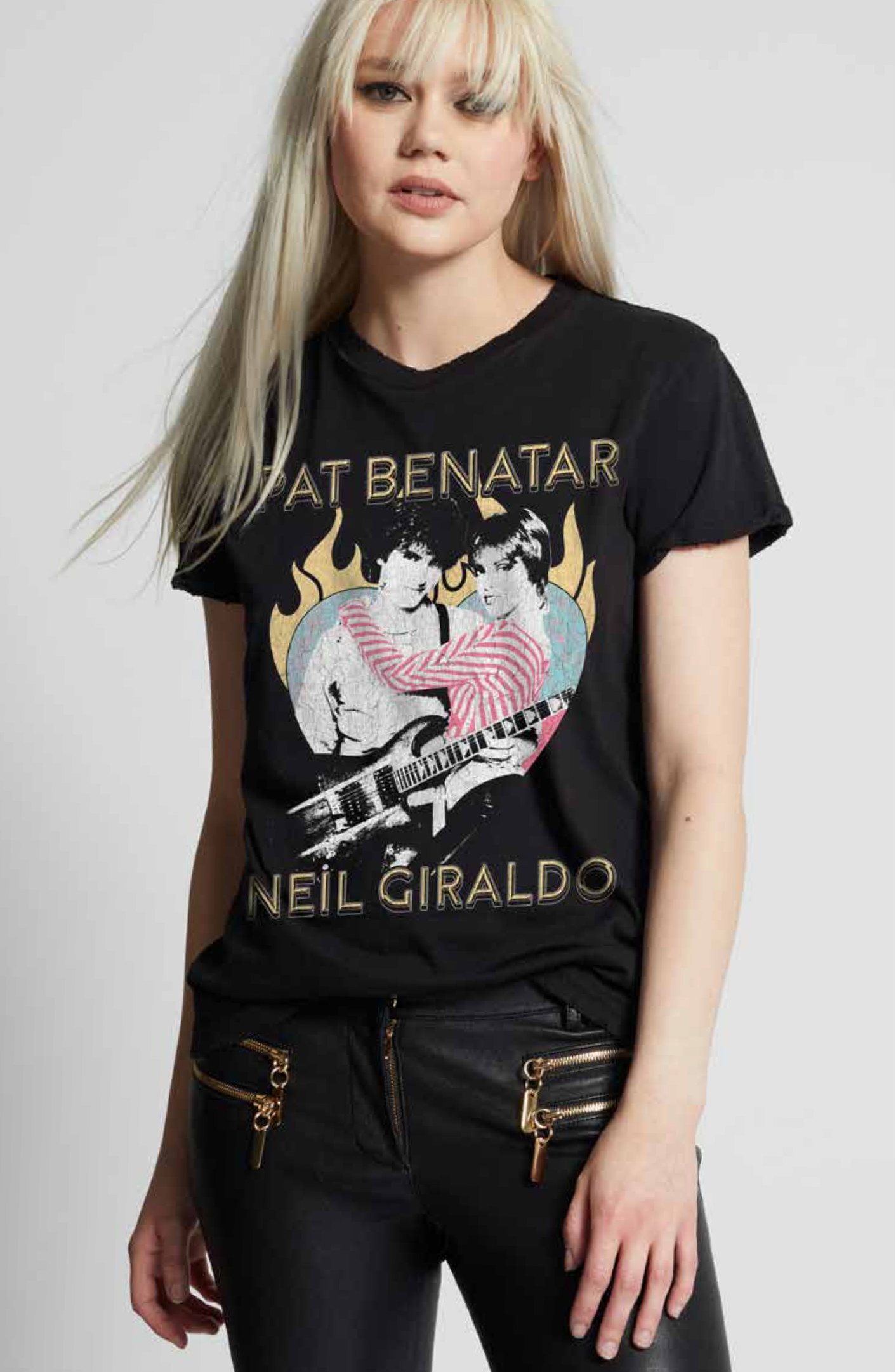 302779 - 830 Pat Benatar Neil Giraldo Ss Graphic Tee Hoodie, Sweatshirt | PodTeesHub.com