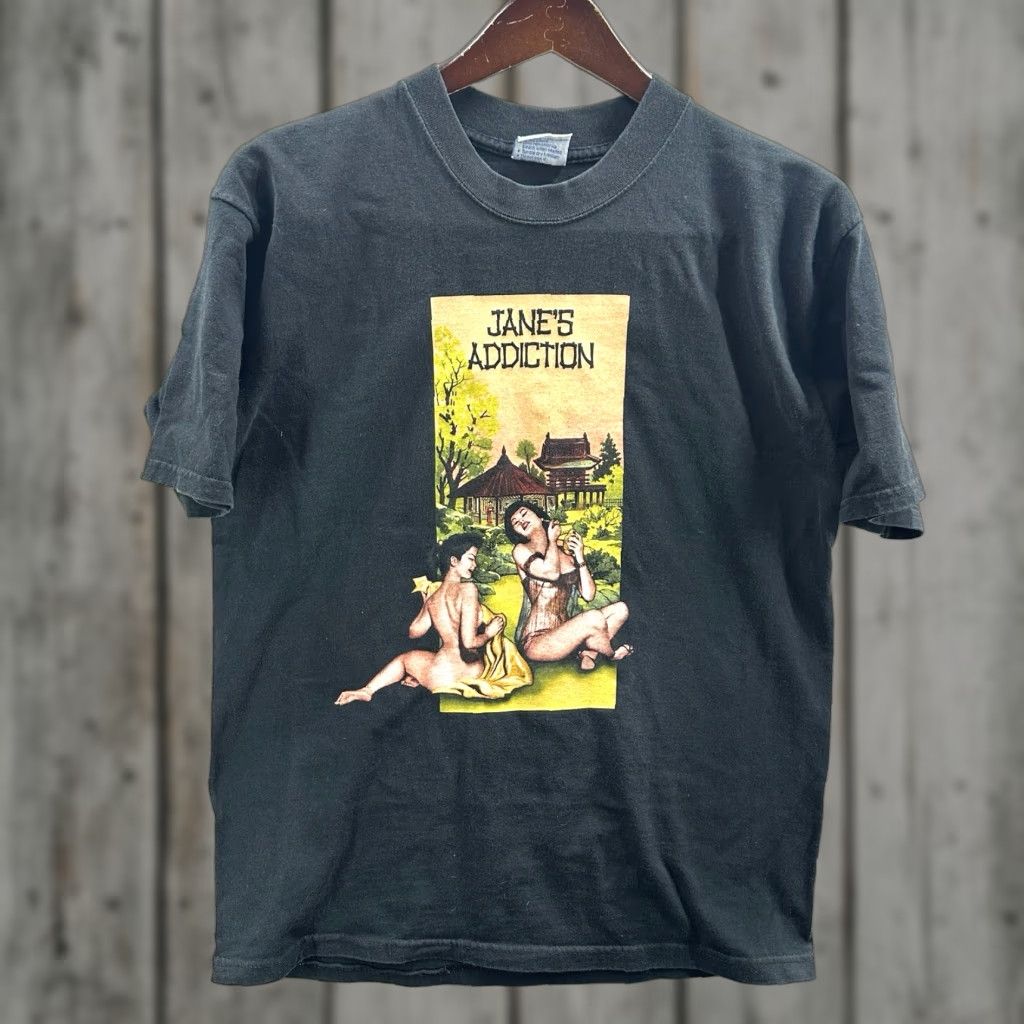 Etro Vintage Janes Addiction Jubilee Tour Medium All Sport Tag 2001 Y2k Retro Black Cotton C T-Shirts, Hoodie, Sweatshirt