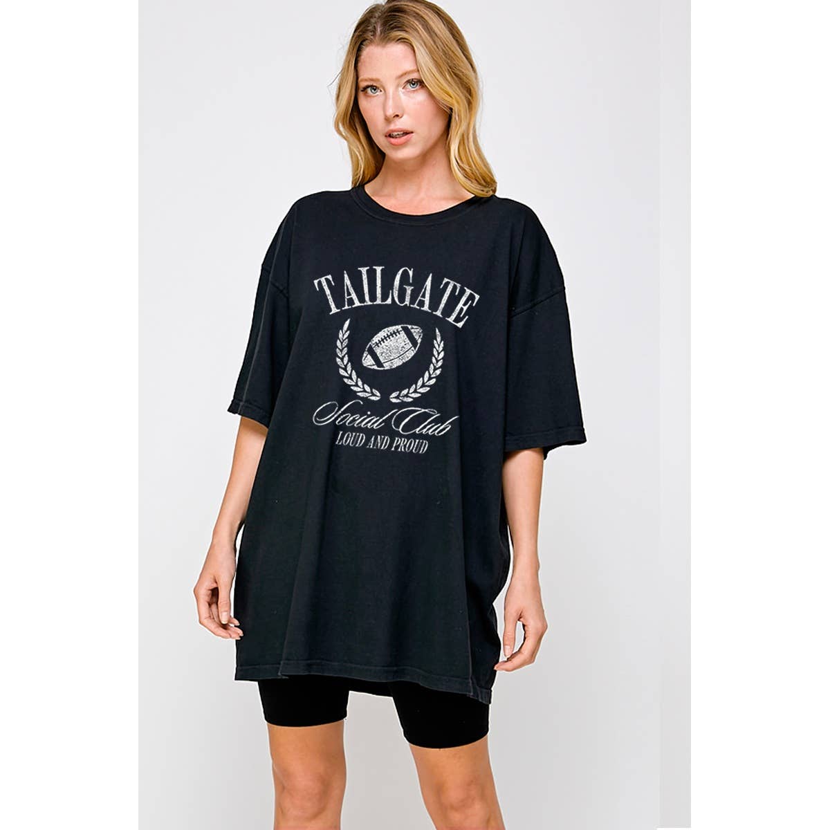 Tailgate Vintage Graphic Oversized Tee Hoodie, Sweatshirt | PodTeesHub.com