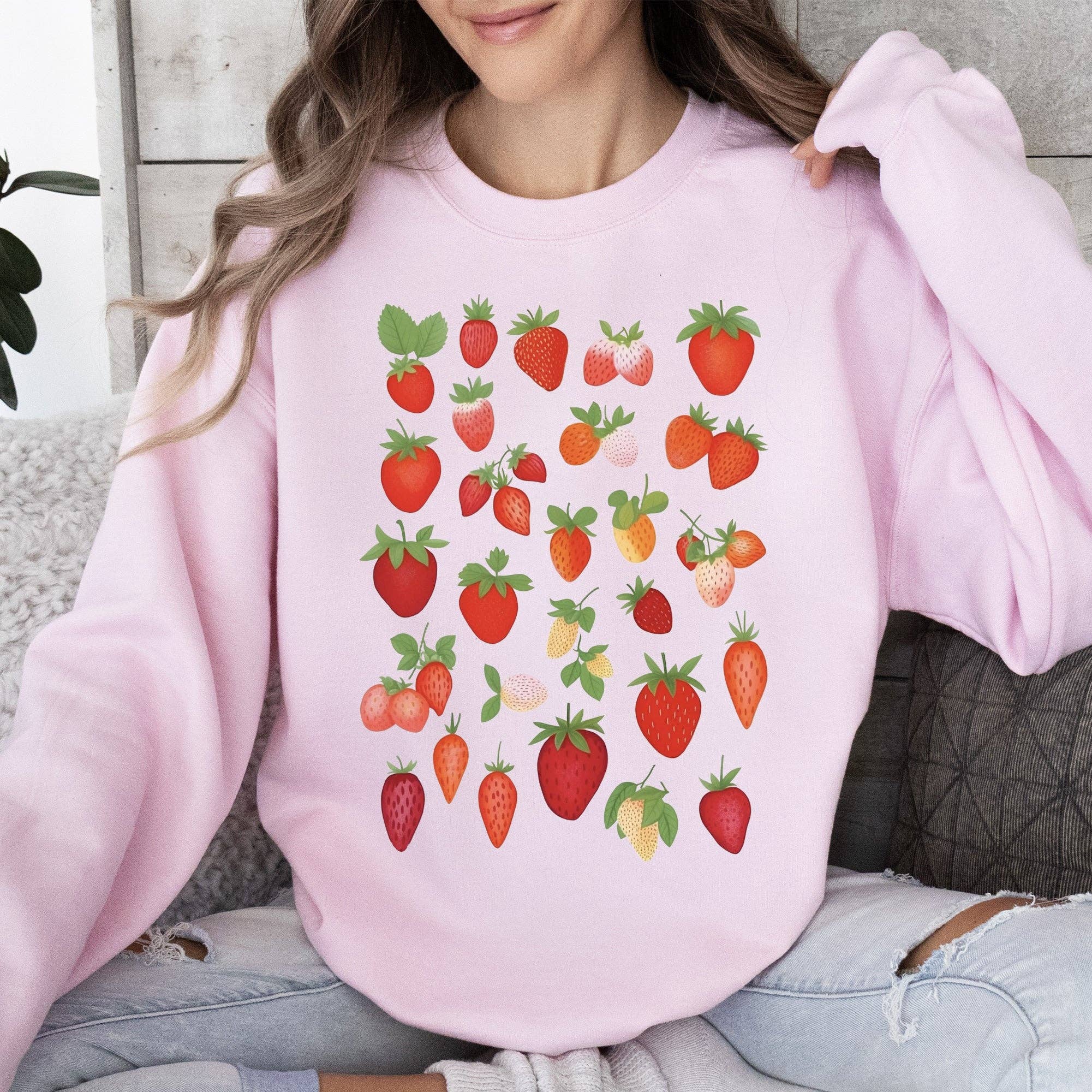 Sweet Strawberry Delight, Juicy Fruit, Berry Sweatshirt T-Shirts, Hoodie | PodTeesHub.com