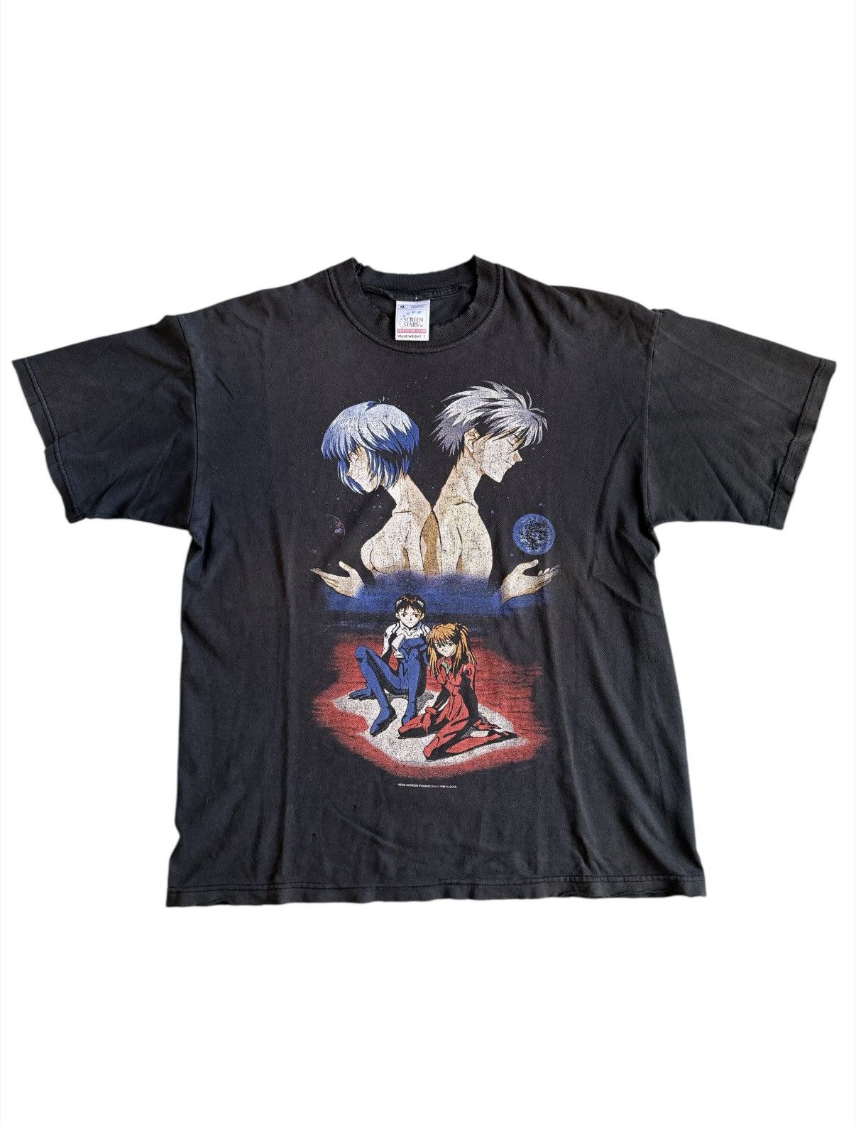Vintage Evangelion Anime Tee Neon Genesis Evangelion Hoodie, Sweatshirt | PodTeesHub.com