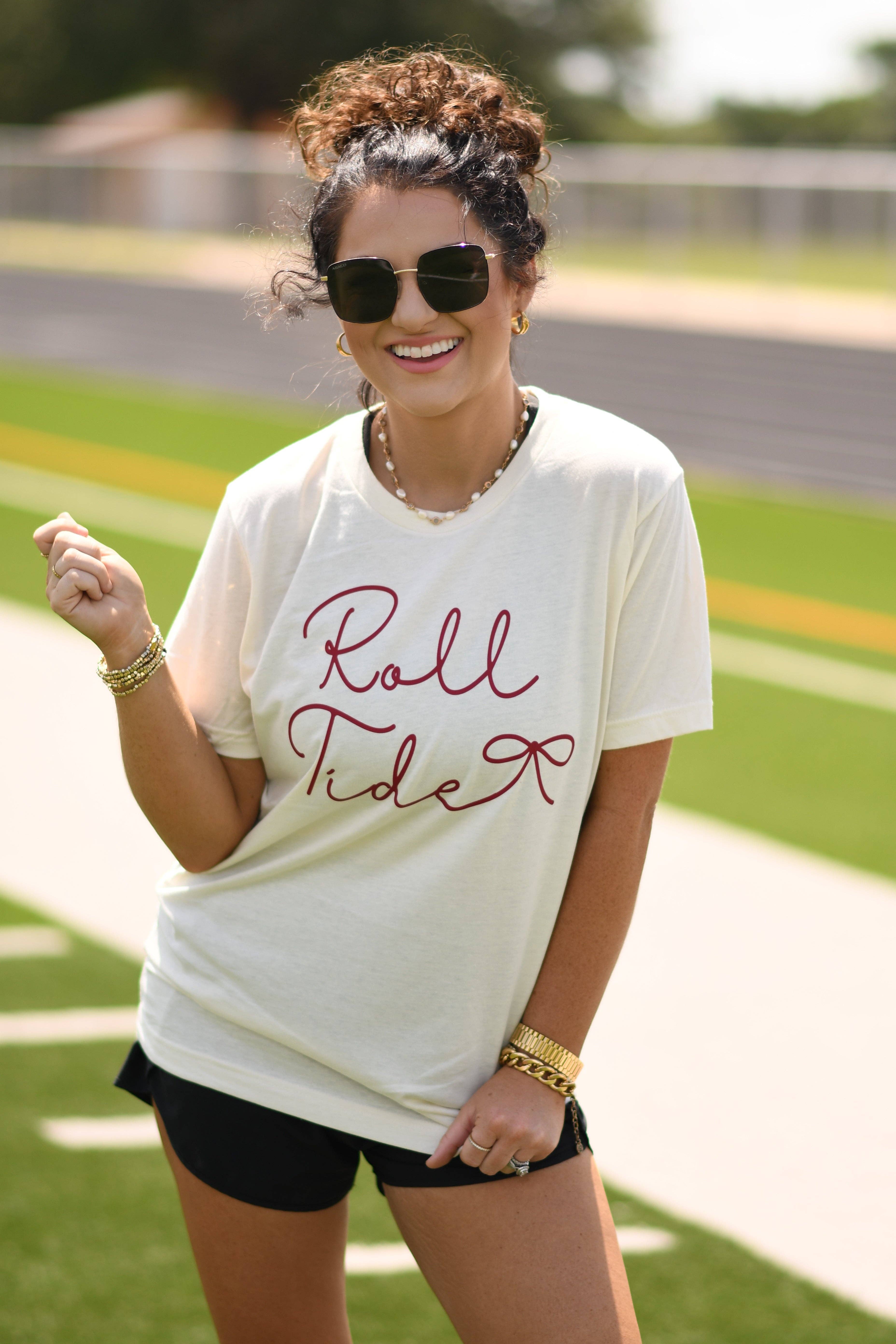 Roll Tide Bow Tee Hoodie, Sweatshirt | PodTeesHub.com