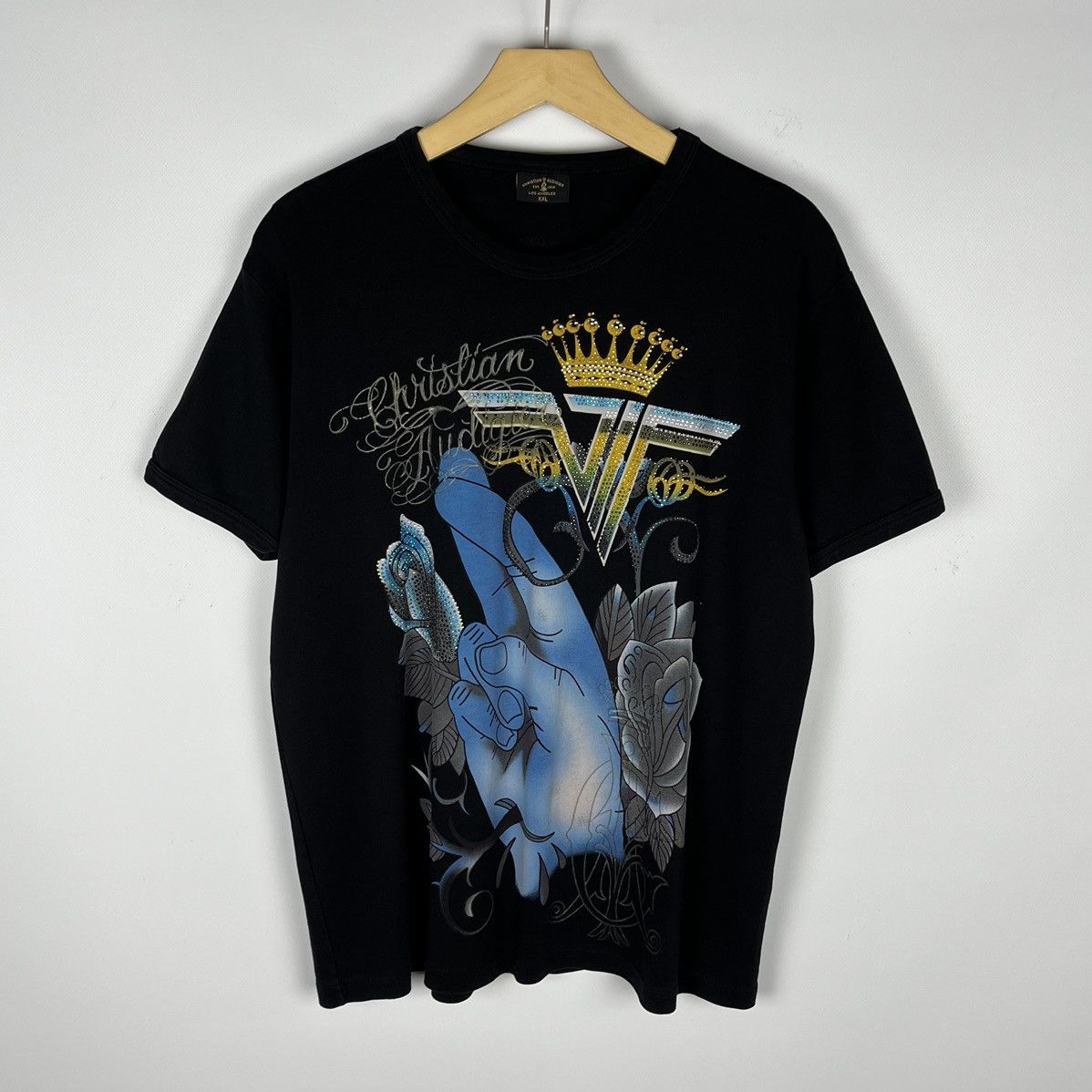 Audigier Vintage Christian Audigier Rare Y2k T Shirt 90 S Hoodie, Sweatshirt | PodTeesHub.com