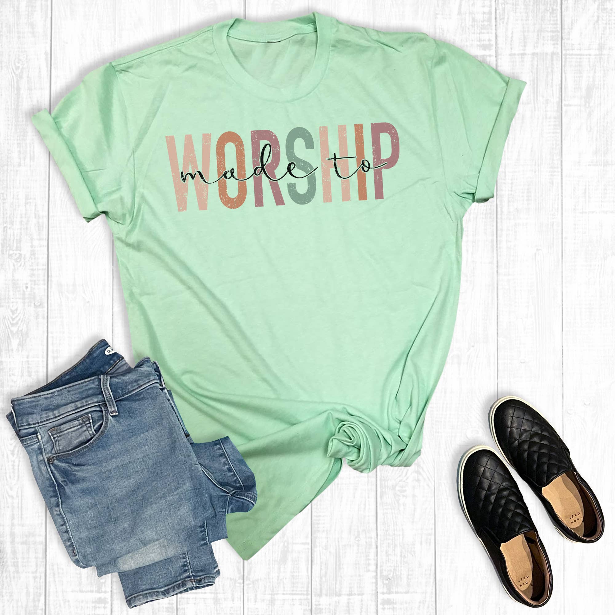 Made To Worship Graphic Tee Hoodie, Sweatshirt | PodTeesHub.com