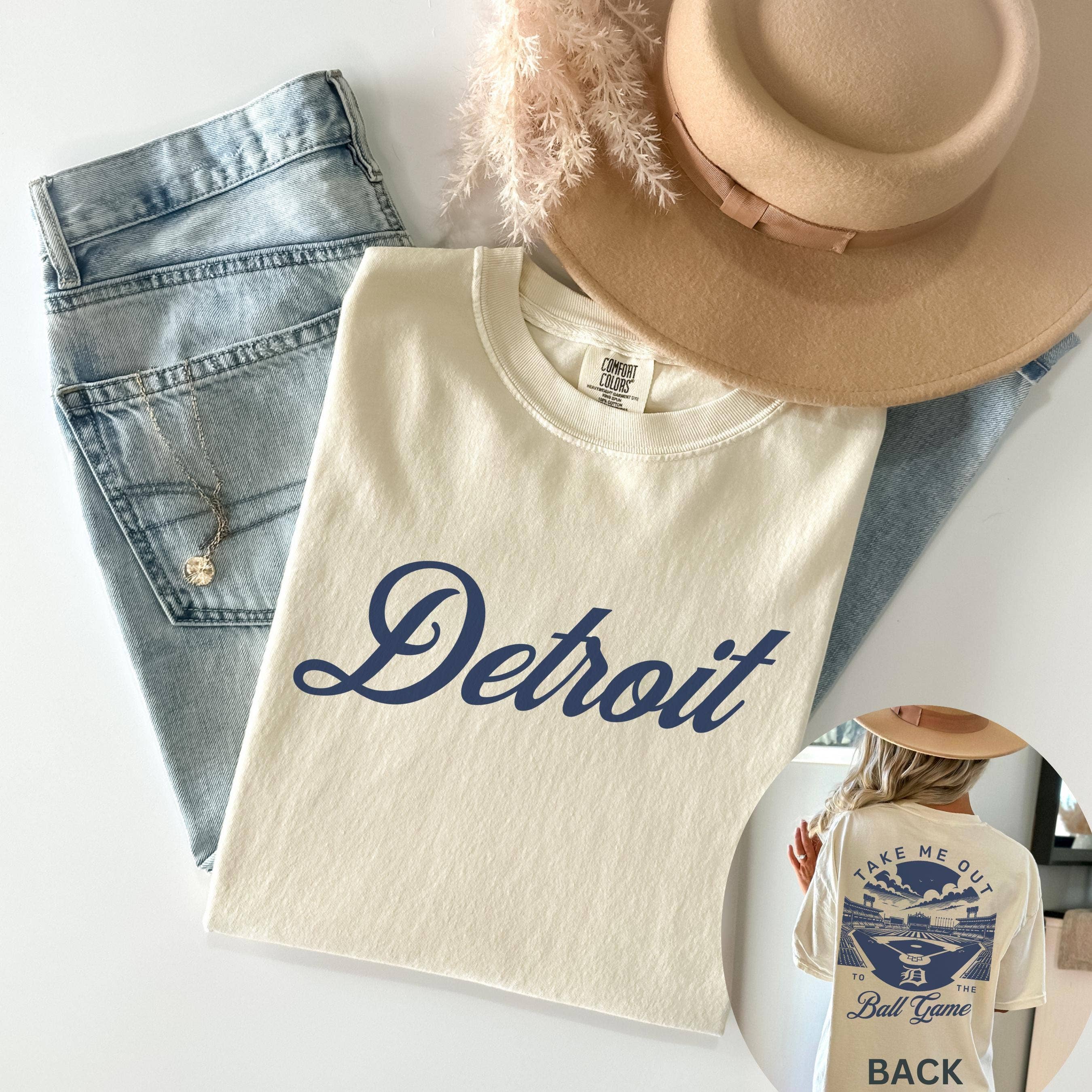 Detroit Tiger Vintage Baseball Tee - Fan Gift Spring Hoodie, Sweatshirt | PodTeesHub.com