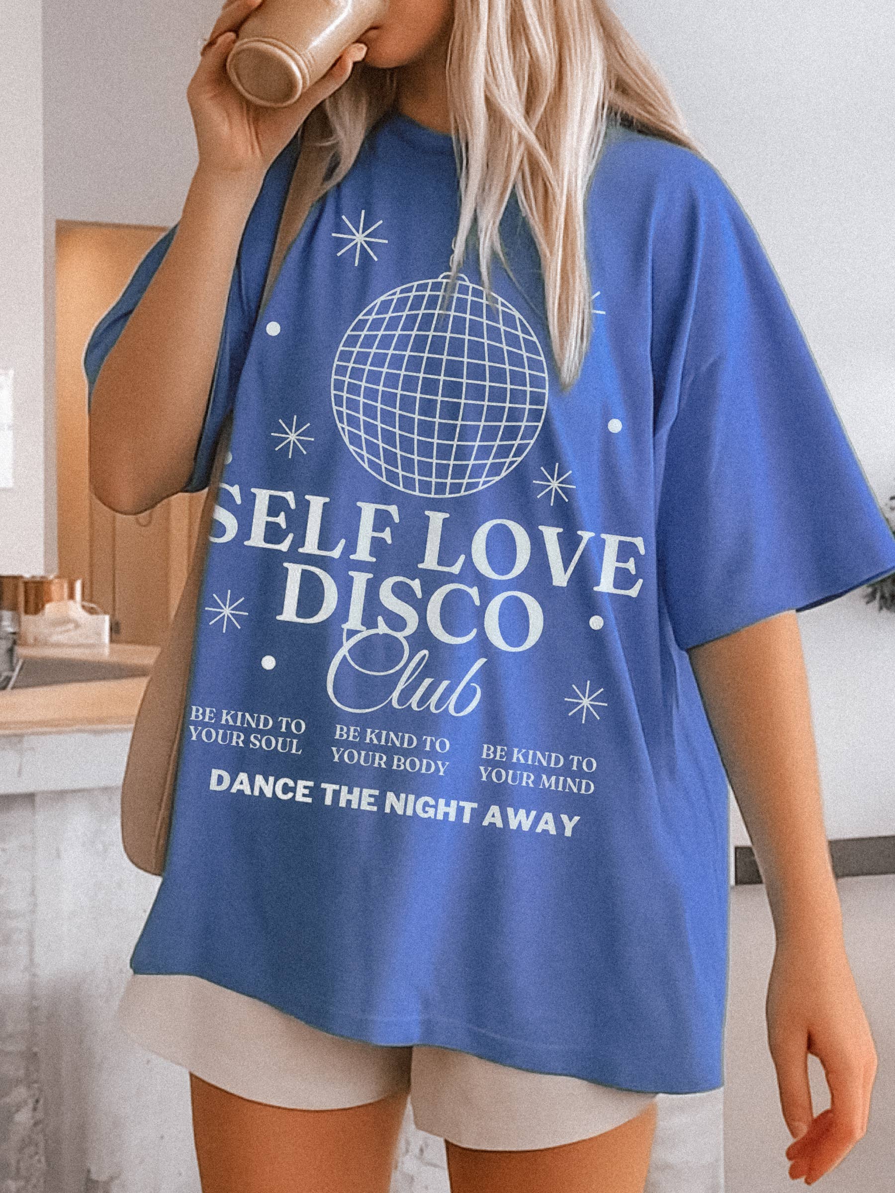 Self Love Disco Club Trendy y2k Aesthetic Tee - Flo Hoodie, Sweatshirt | PodTeesHub.com