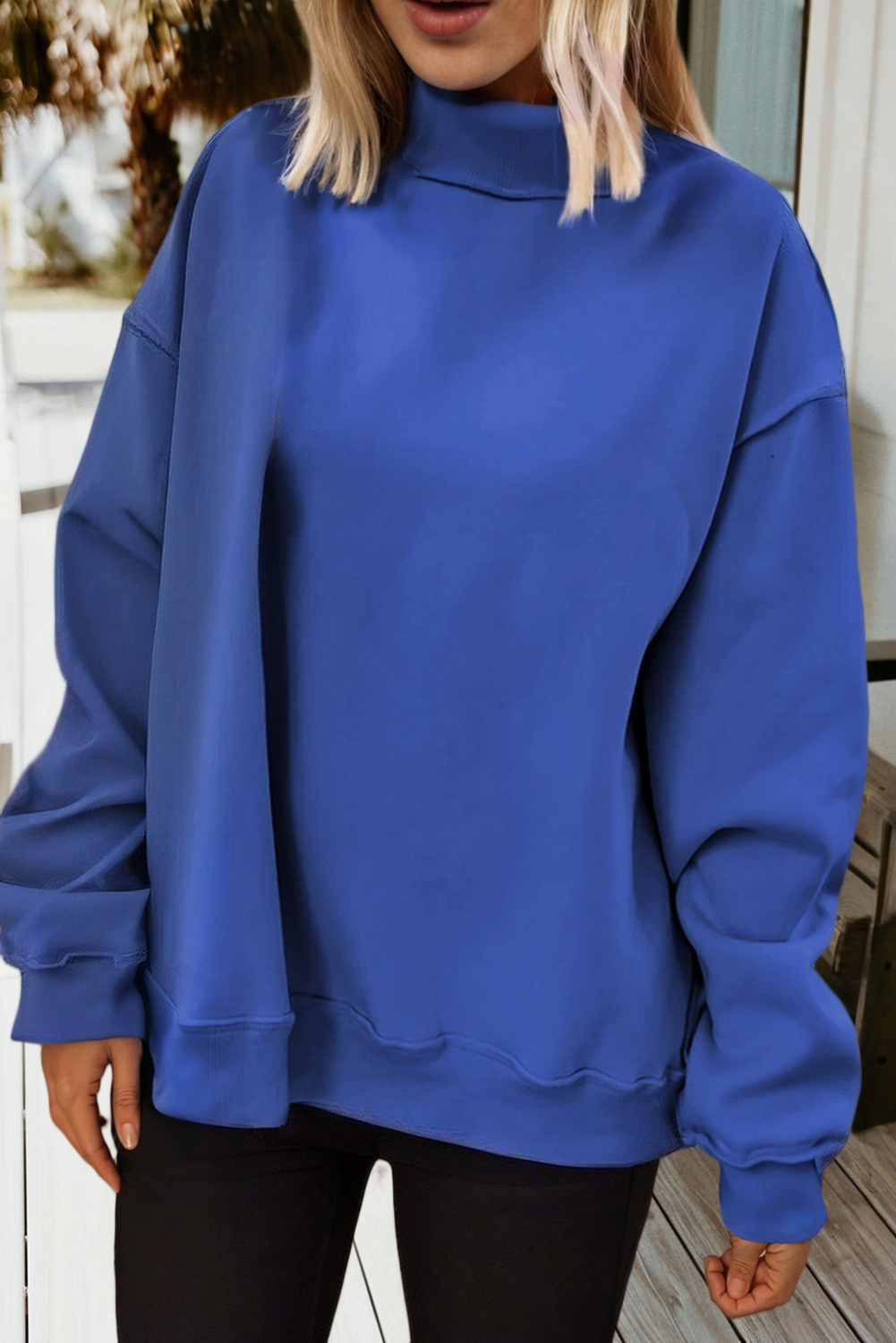 66Love Solid Oversize Reversible Mock Neck Sweatshirt (S-Xl) T-Shirts, Hoodie | PodTeesHub.com