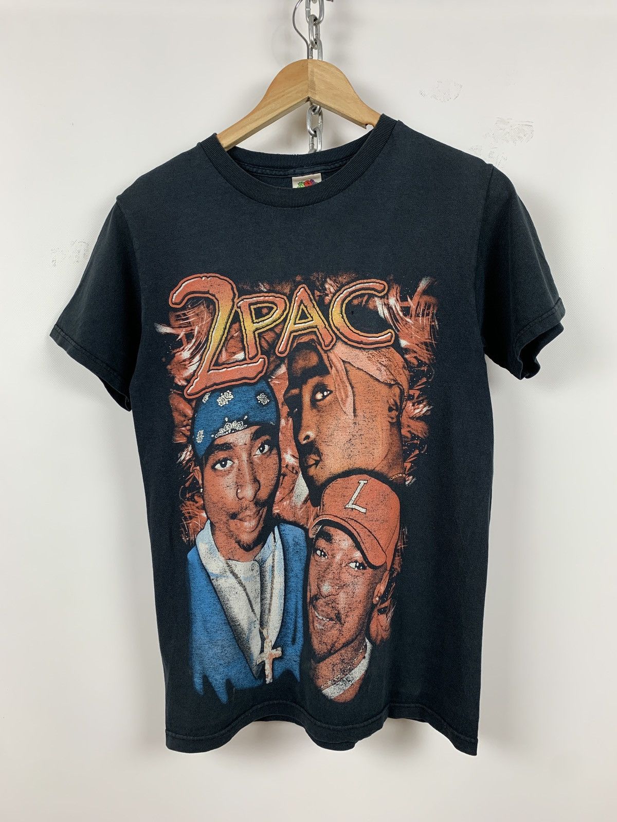 Band Tees 00s Vintage 2pac Tupac Double Sided Big Logo T Shirt Hoodie, Sweatshirt | PodTeesHub.com
