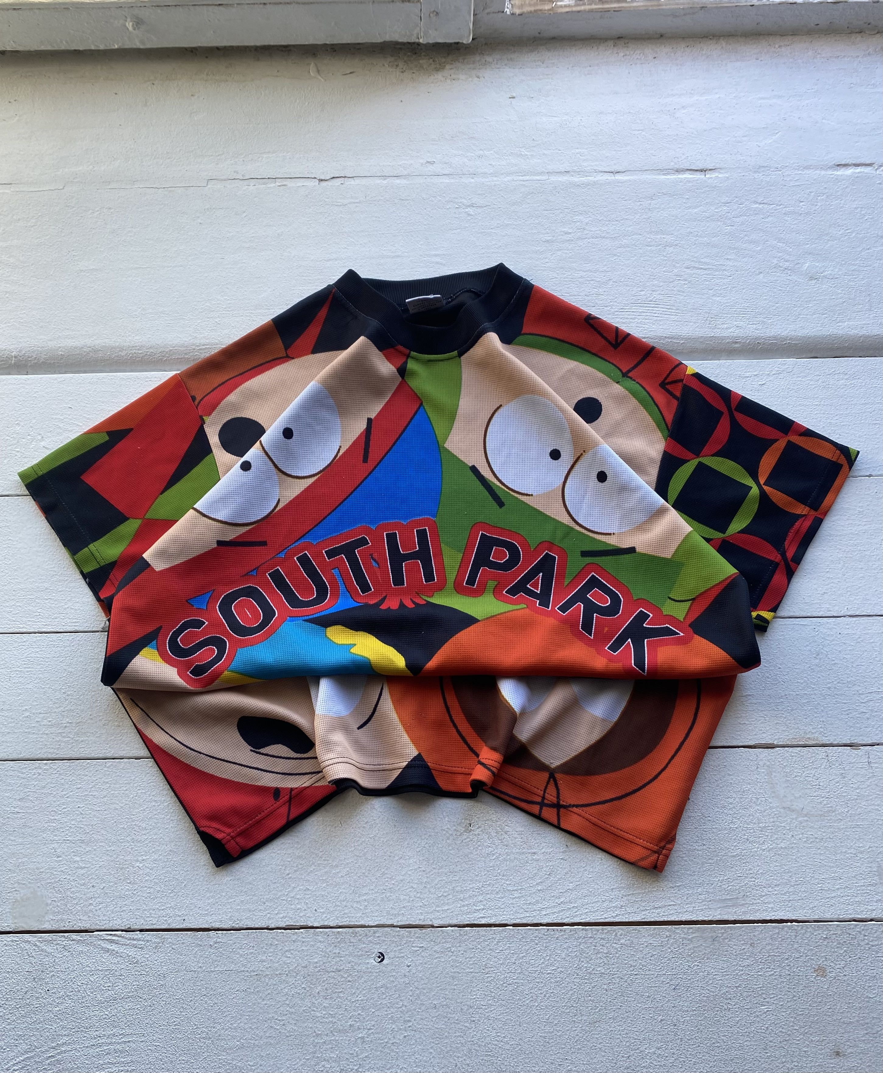 Vintage 2001 South Park Comedy Central Overprint Mesh T Shirt Hoodie, Sweatshirt | PodTeesHub.com