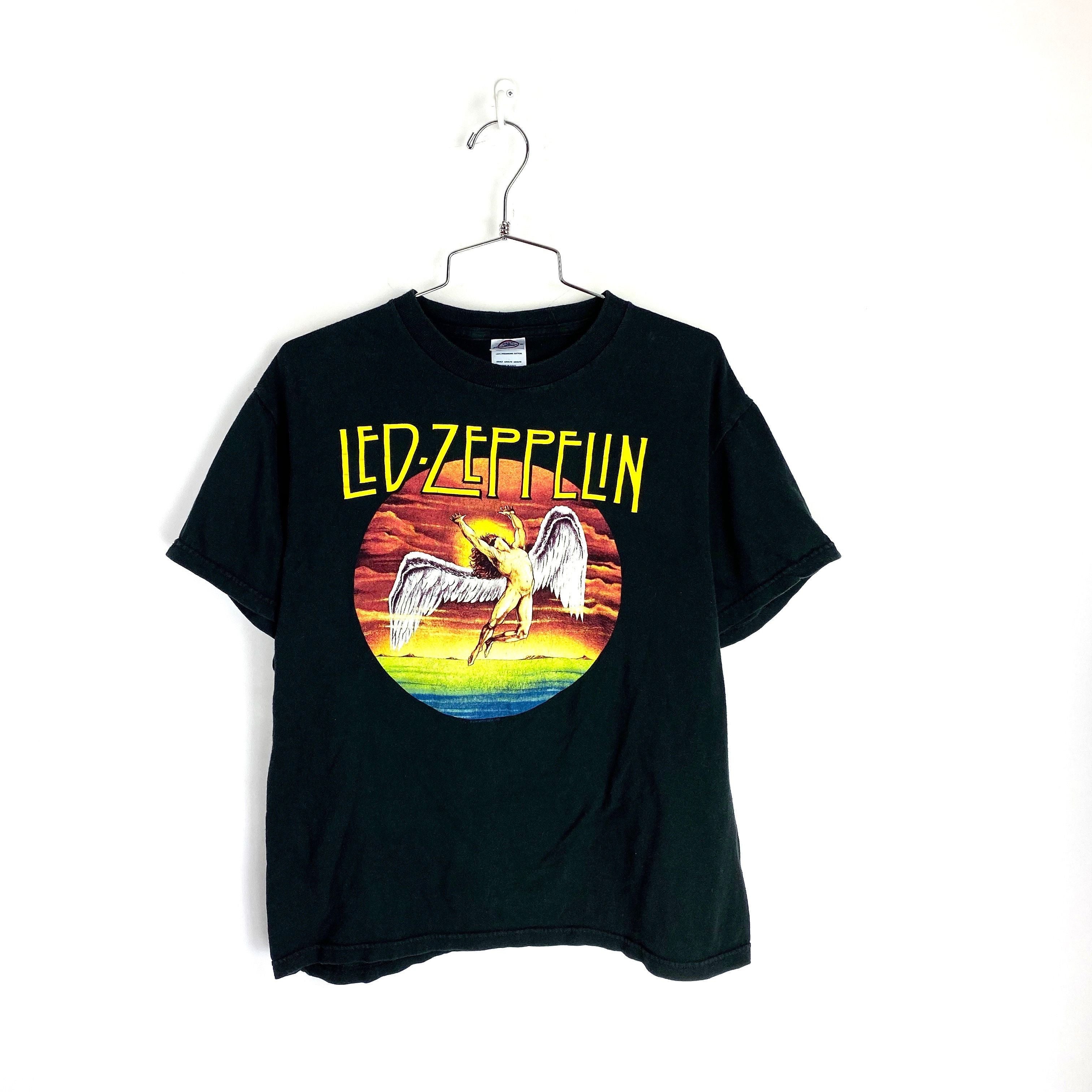 Vintage Led Zeppelin T Shirt Size Medium Black Hoodie, Sweatshirt | PodTeesHub.com