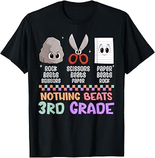 Back to School Nothing Beats Third 3rd Grade School Game Kid T-Shirt