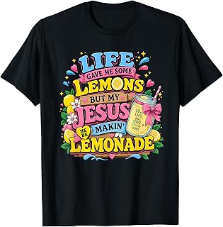 Life Gave Me Lemon But My Jesus Makin Lemonade Christian Kid T-Shirt