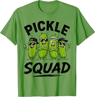 Pickle Squad Pickles Funny Pickle Lover Design T-Shirt