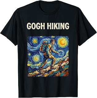 Gogh Hiking Van Gogh Impressionist Art T-Shirt